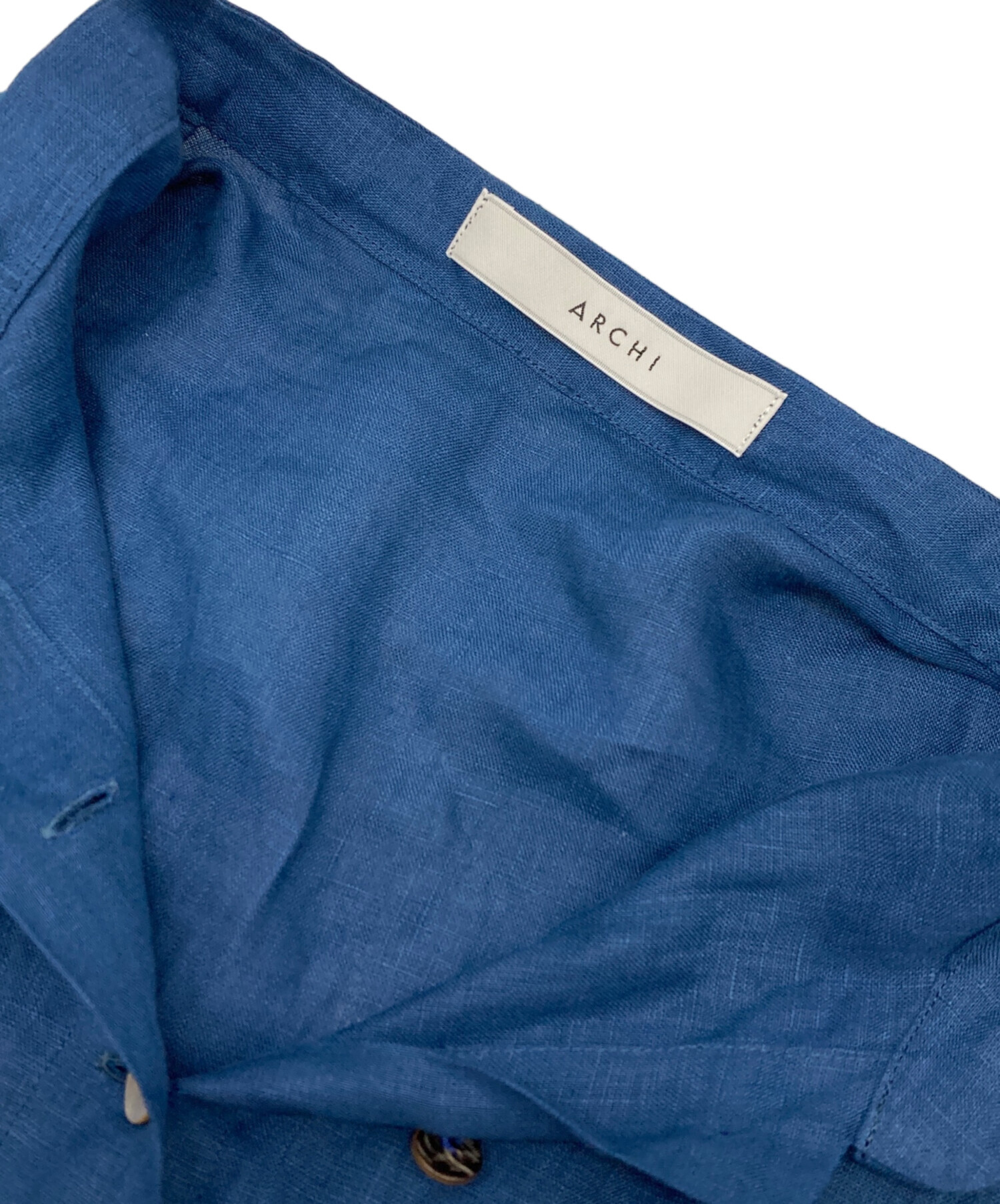 中古・古着通販】archi (アーキ) LINEN ALL IN ONE ブルー サイズ:M
