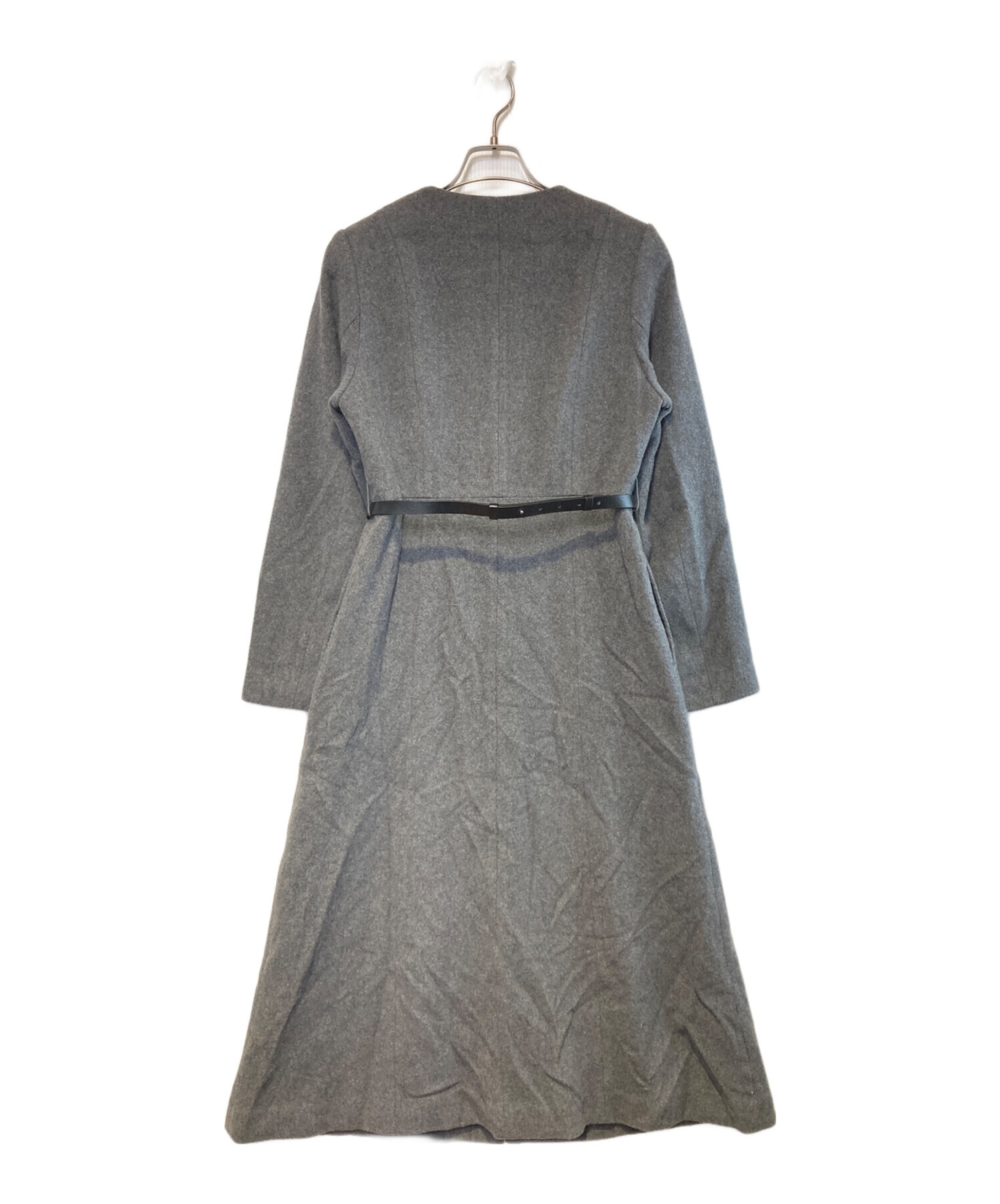 中古・古着通販】Snidel (スナイデル) ベルテッドレディコート グレー