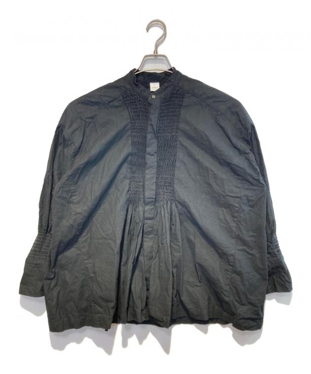 かぐれ コットンスモッキングブラウス スモッキングデザインが印象的