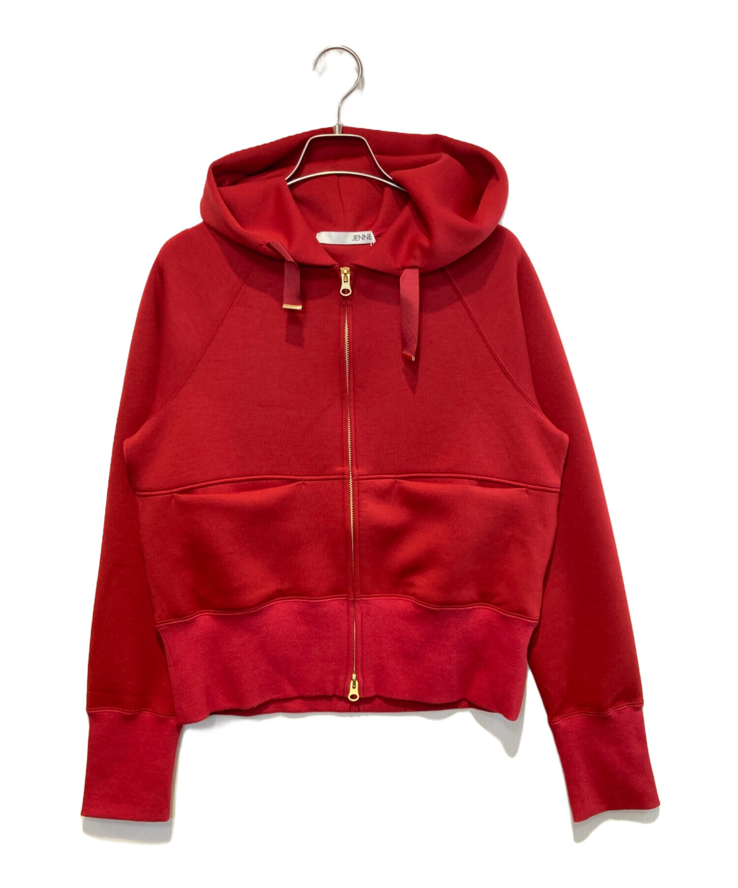 タグ付未使用✨ JENNE ジェンヌ 日本製美ラインパーカー　赤 レッド XL 中古・古着通販】JENNE (ジェンヌ) 日本製美ラインパーカー レッド