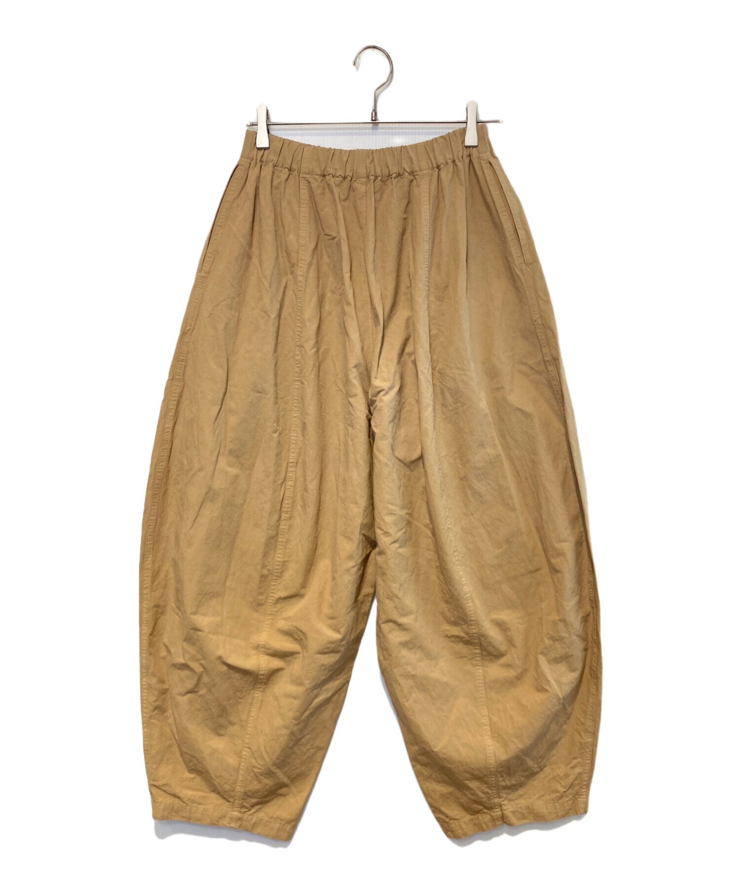 美品✨カレンソロジー　コットンリネンドロストパンツ　ベージュ 中古・古着通販】Curensology (カレンソロジー) コットンリネン