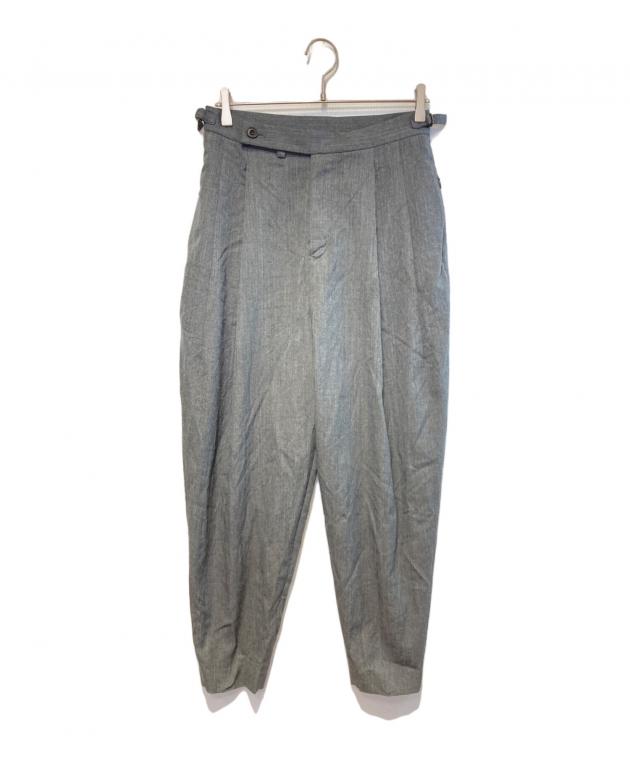 中古・古着通販】ato (アトウ) WOOL 2TACK TAPERED PANTS グレー