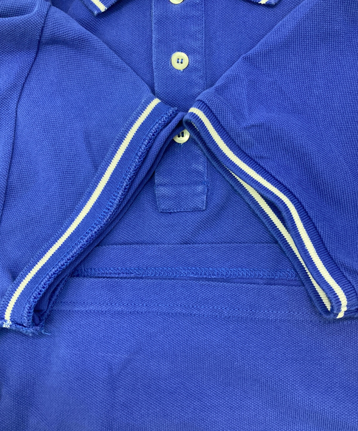 中古・古着通販】MONCLER (モンクレール) ポロシャツ ブルー サイズ:M