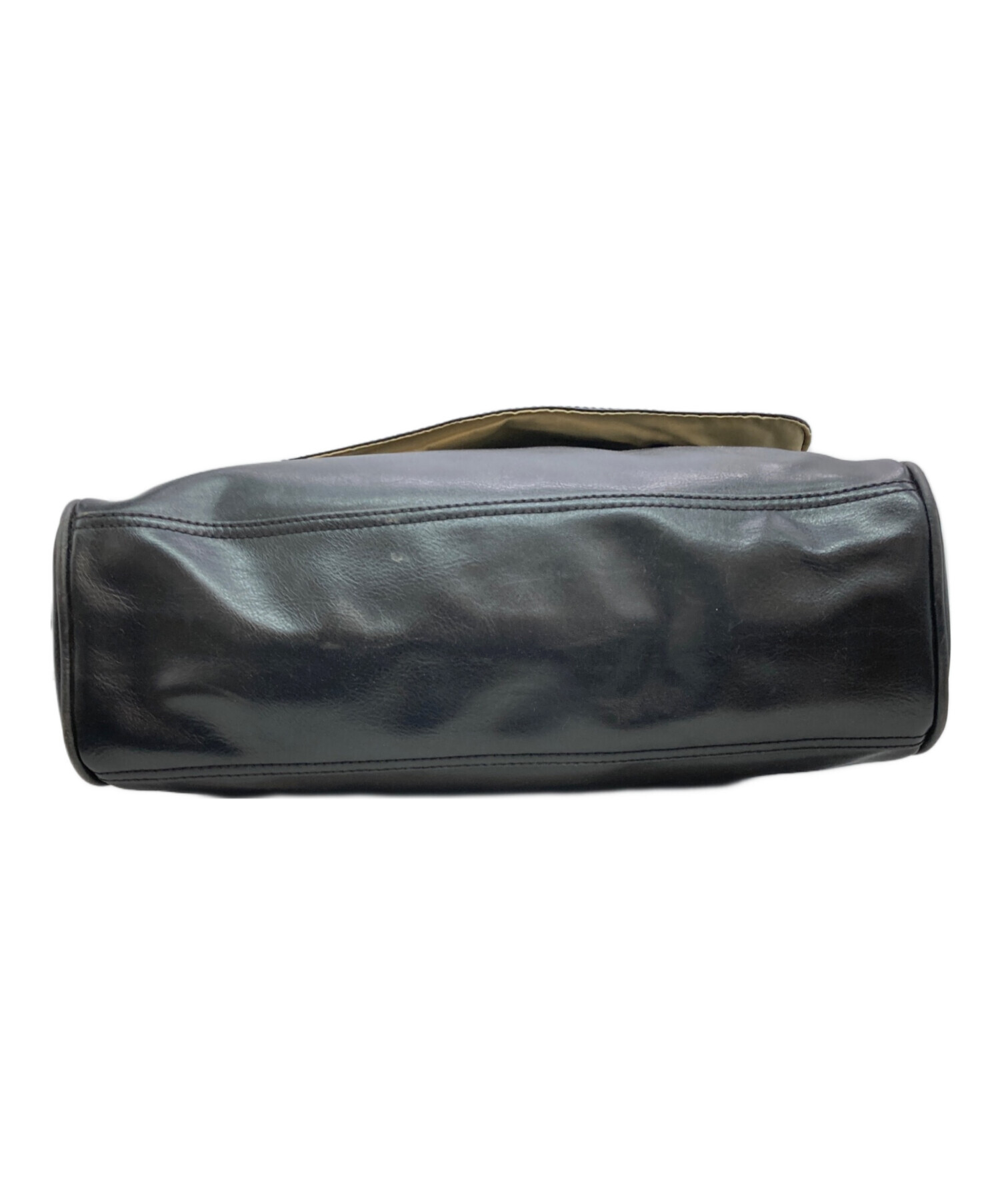 中古・古着通販】DIESEL (ディーゼル) レザーメッセンジャーバッグ