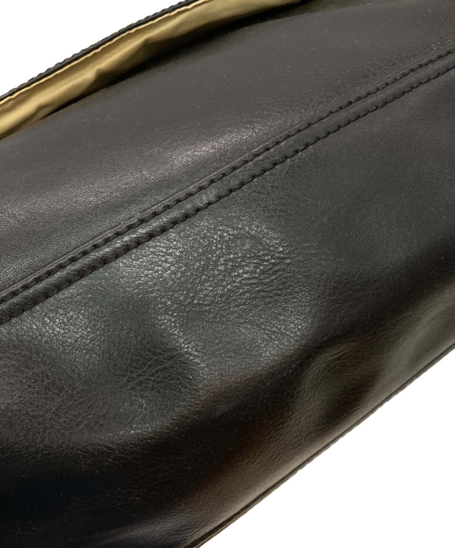 中古・古着通販】DIESEL (ディーゼル) レザーメッセンジャーバッグ