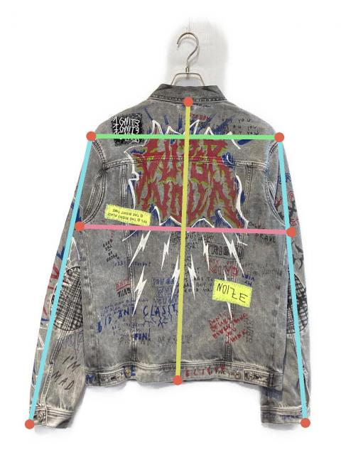 DIESEL FEDEZ グラフィティデニムジャケット Sサイズ 伊ラッパーFEDEZとコラボDIESELのカプセルコレクション | HIGHSNOBIETY