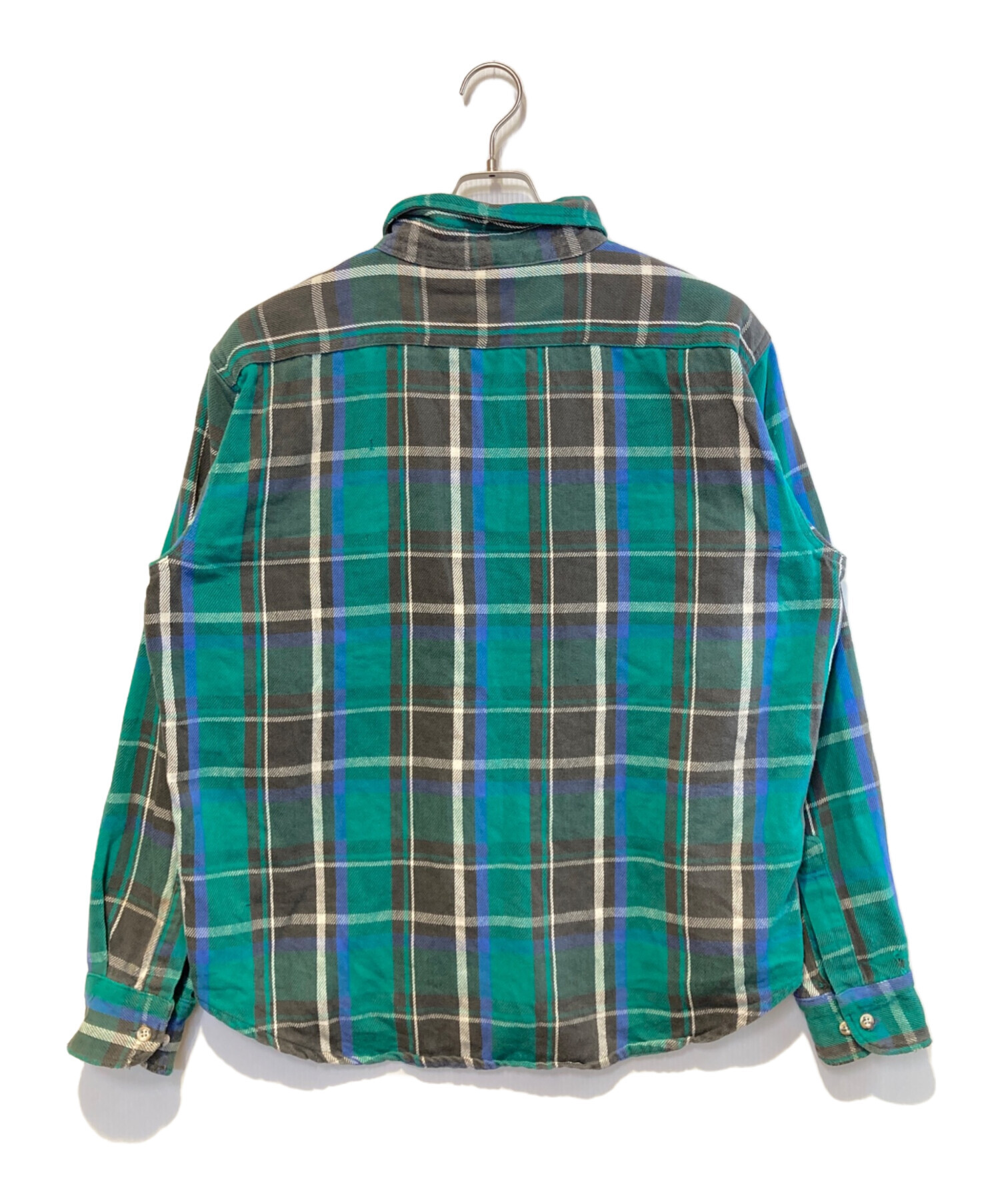 FIVE BROTHER 緑系 メンズチェック柄ネルシャツ 90s FIVE BROTHER