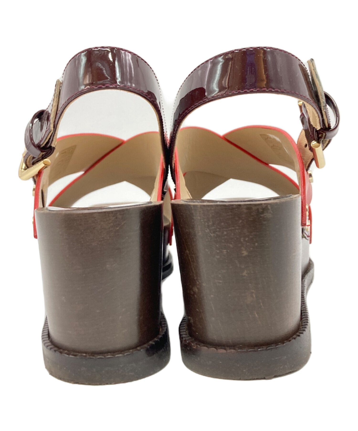 中古・古着通販】JIMMY CHOO (ジミーチュウ) ウッドソールサンダル