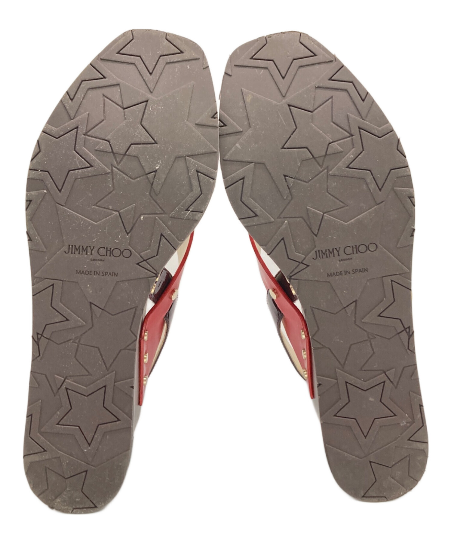 中古・古着通販】JIMMY CHOO (ジミーチュウ) ウッドソールサンダル