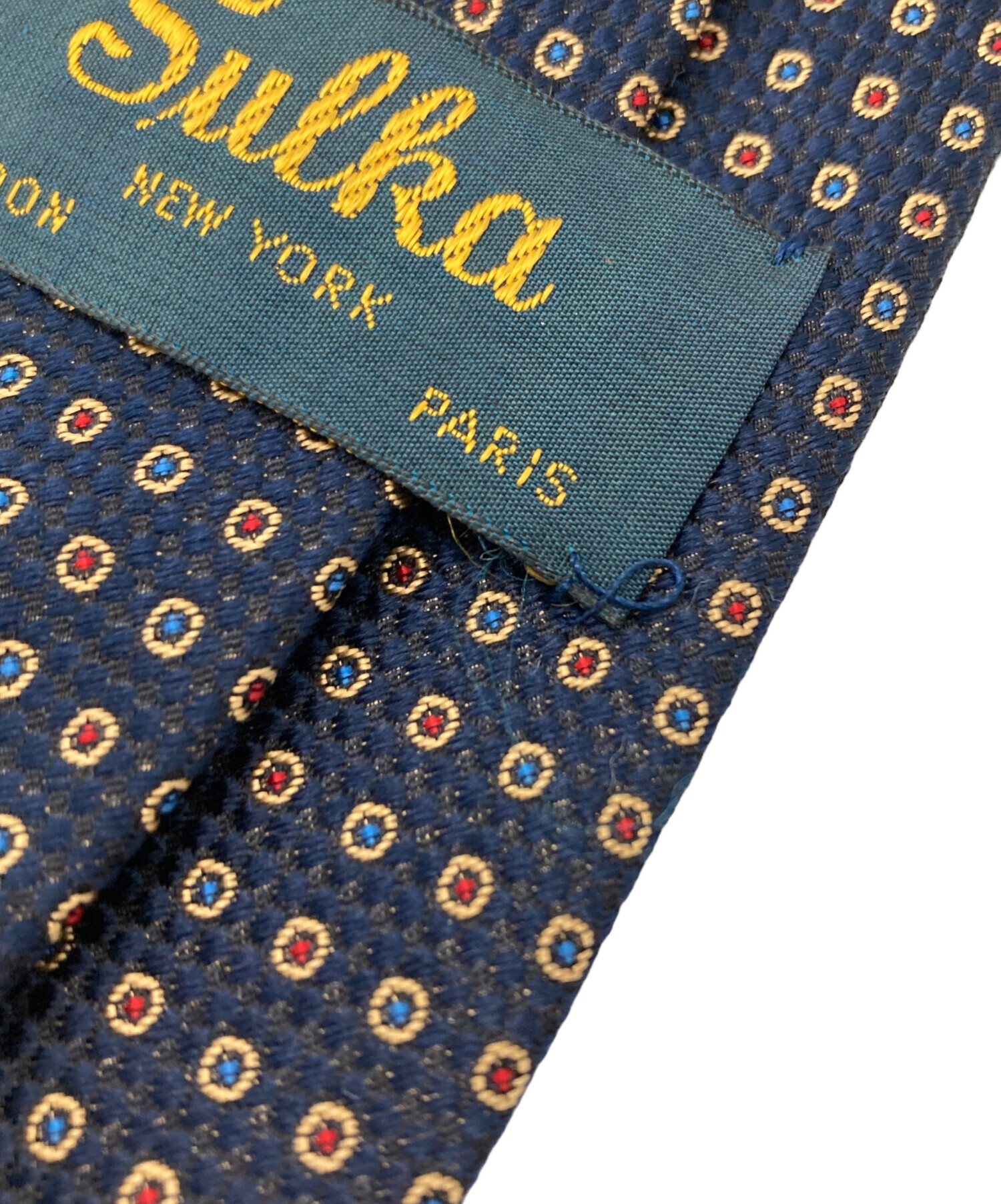 中古・古着通販】SULKA (スルカ) シルクネクタイ ネイビー サイズ:不明