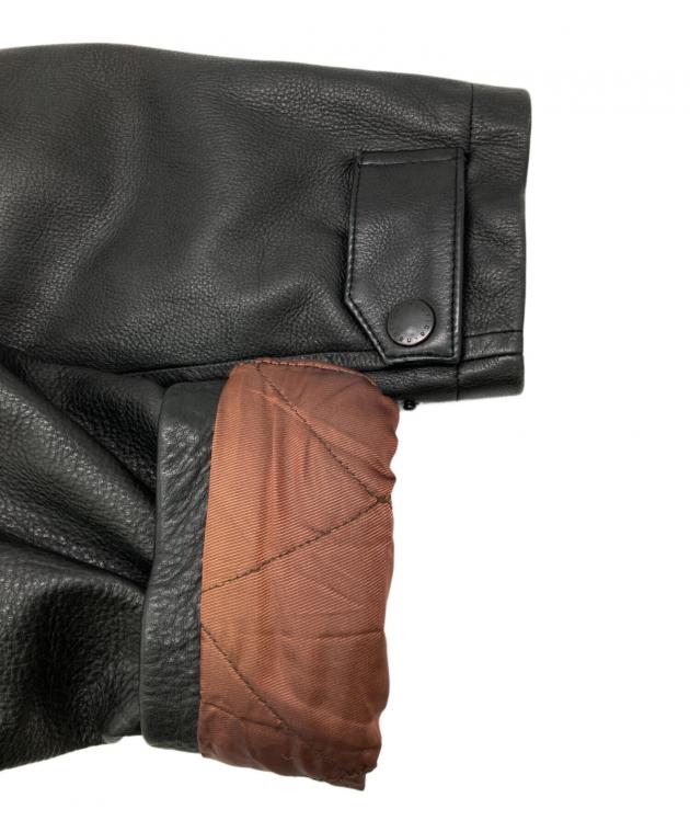 【名作！】90s nautica ノーティカ レザーコート カーコート ブラック 中古・古着通販】NAUTICA (ノーティカ) レザーカーコート