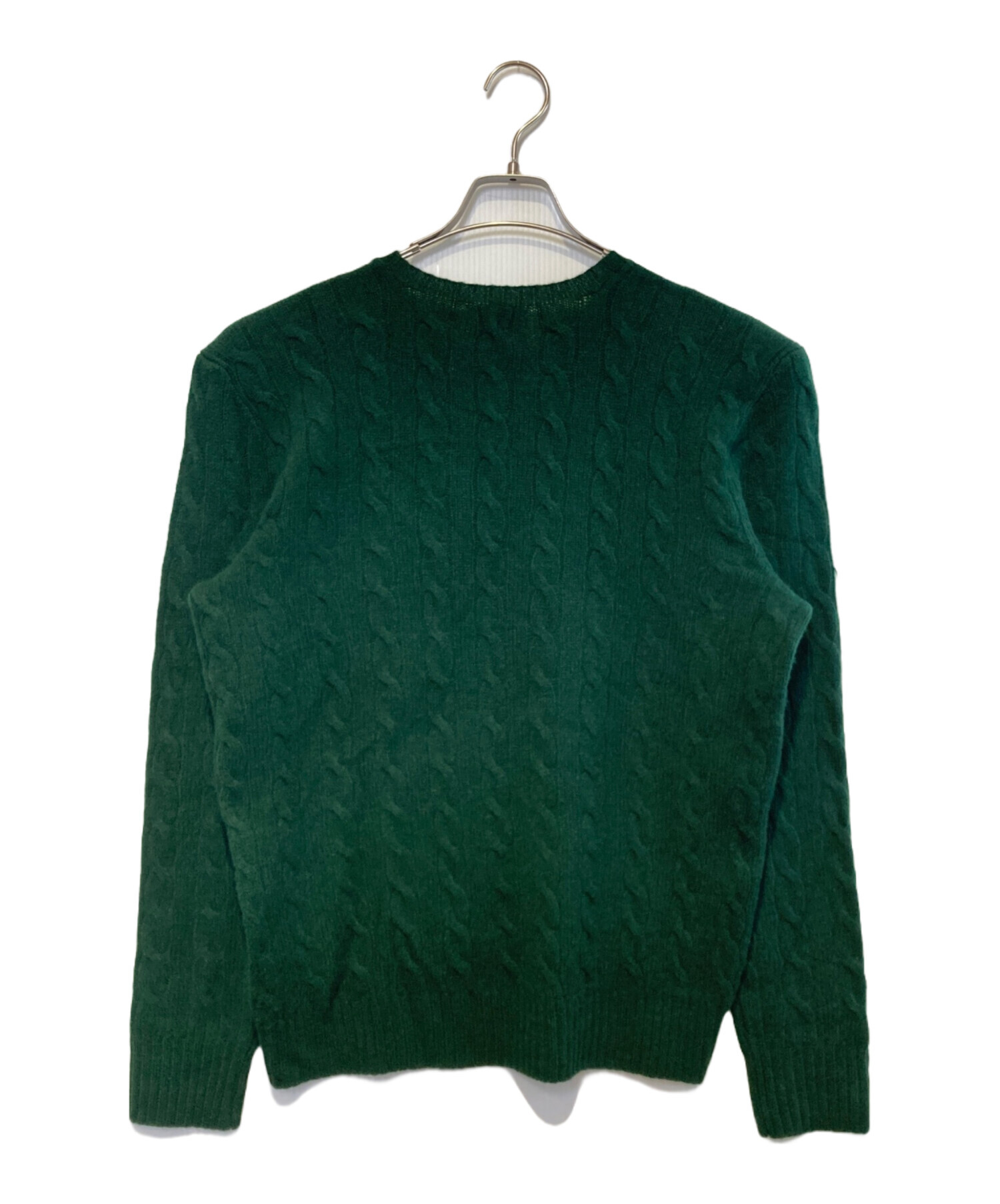 POLO by RALPH LAUREN ラルフローレン ケーブル カシミヤ 緑 ポロ ラルフ ローレン POLO RALPH LAUREN ケーブルニット ウール