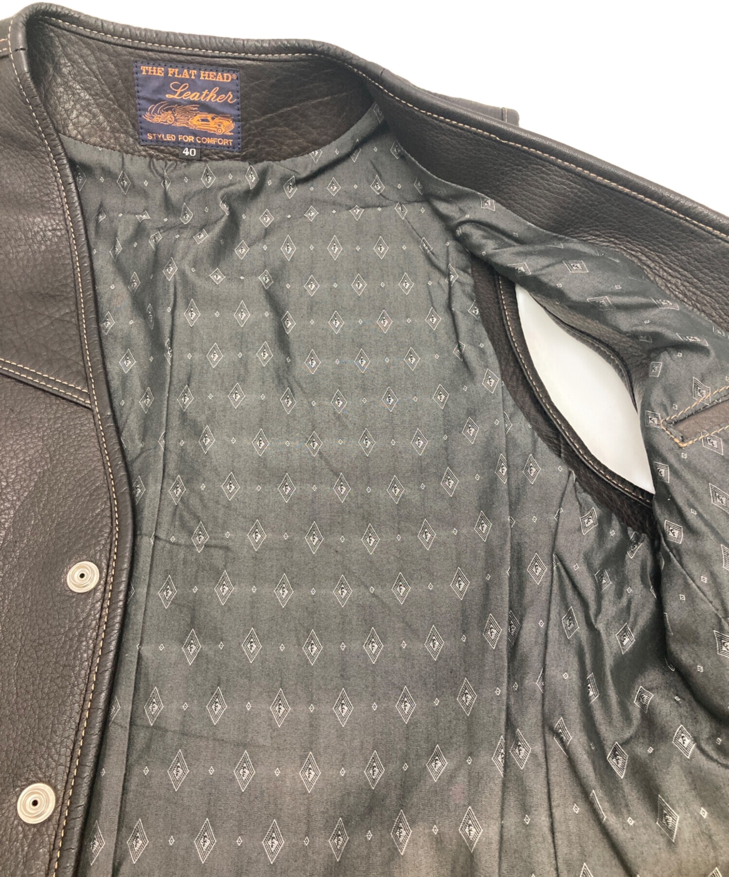 中古・古着通販】THE FLAT HEAD (ザ・フラットヘッド) DEERSKIN VEST