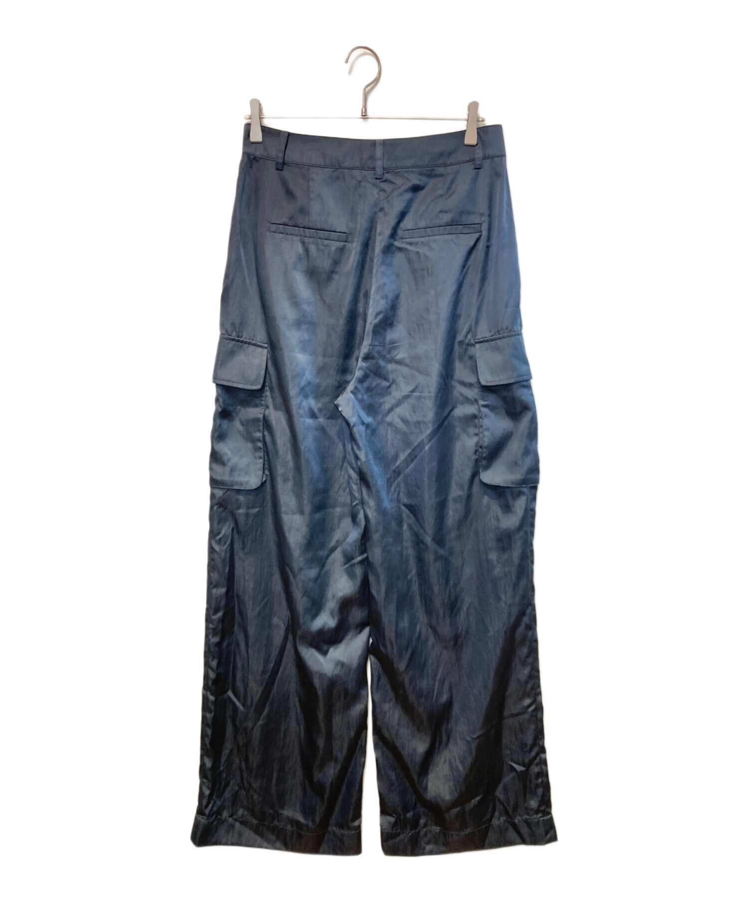 新品未使用タグ付★*【Tibi/ティビ】 SHINY NYLON カーゴパンツ 中古・古着通販】tibi (ティビ) SHINY NYLON カーゴパンツ ネイビー