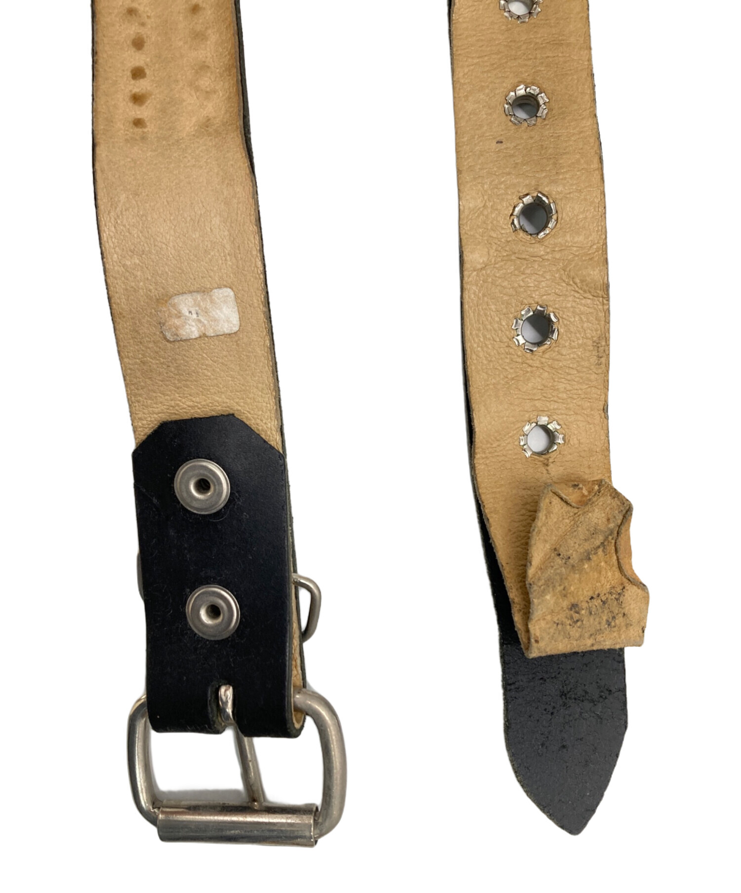 ksk　ウェンディーズ　WENDY’S　スタッズレザーベルト 中古・古着通販】Wendy's (ウェンディーズ) 2連スタッズレザーベルト