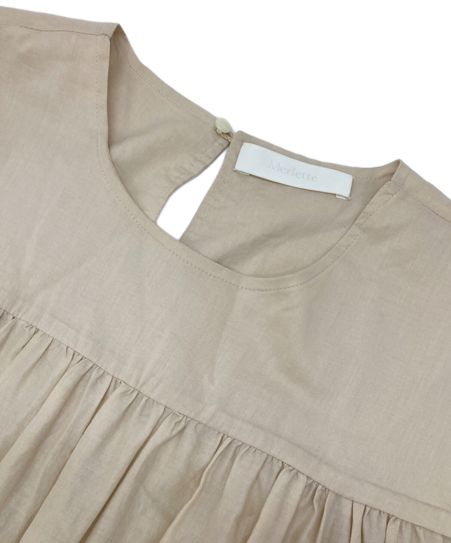 中古・古着通販】merlette (マーレット) SOLIMAN DRESS ベージュ