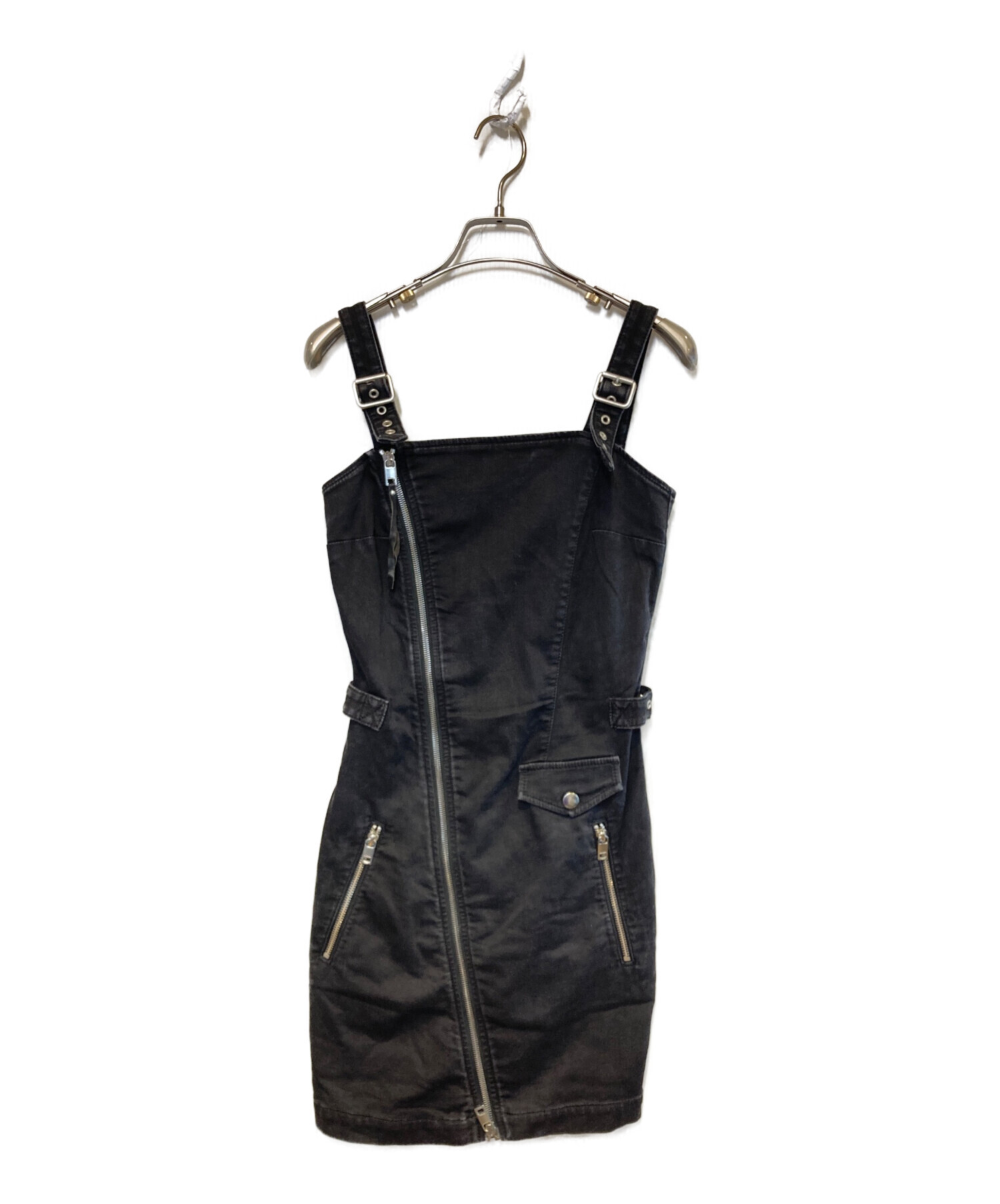 中古・古着通販】DIESEL (ディーゼル) ジップデザインノースリーブミニ