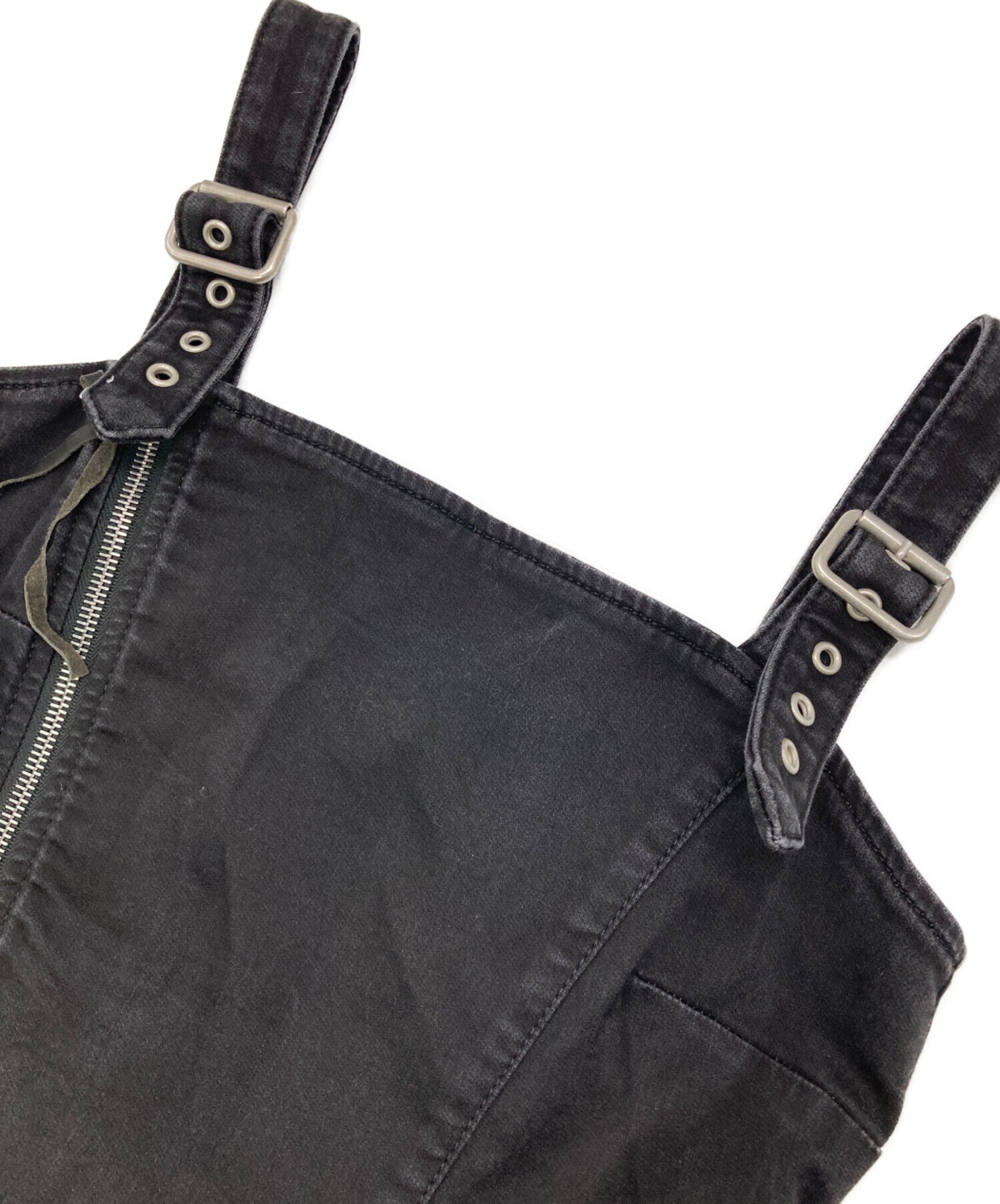 中古・古着通販】DIESEL (ディーゼル) ジップデザインノースリーブミニ