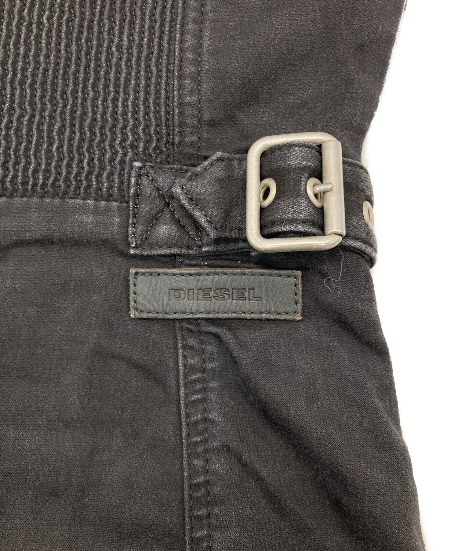 中古・古着通販】DIESEL (ディーゼル) ジップデザインノースリーブミニ