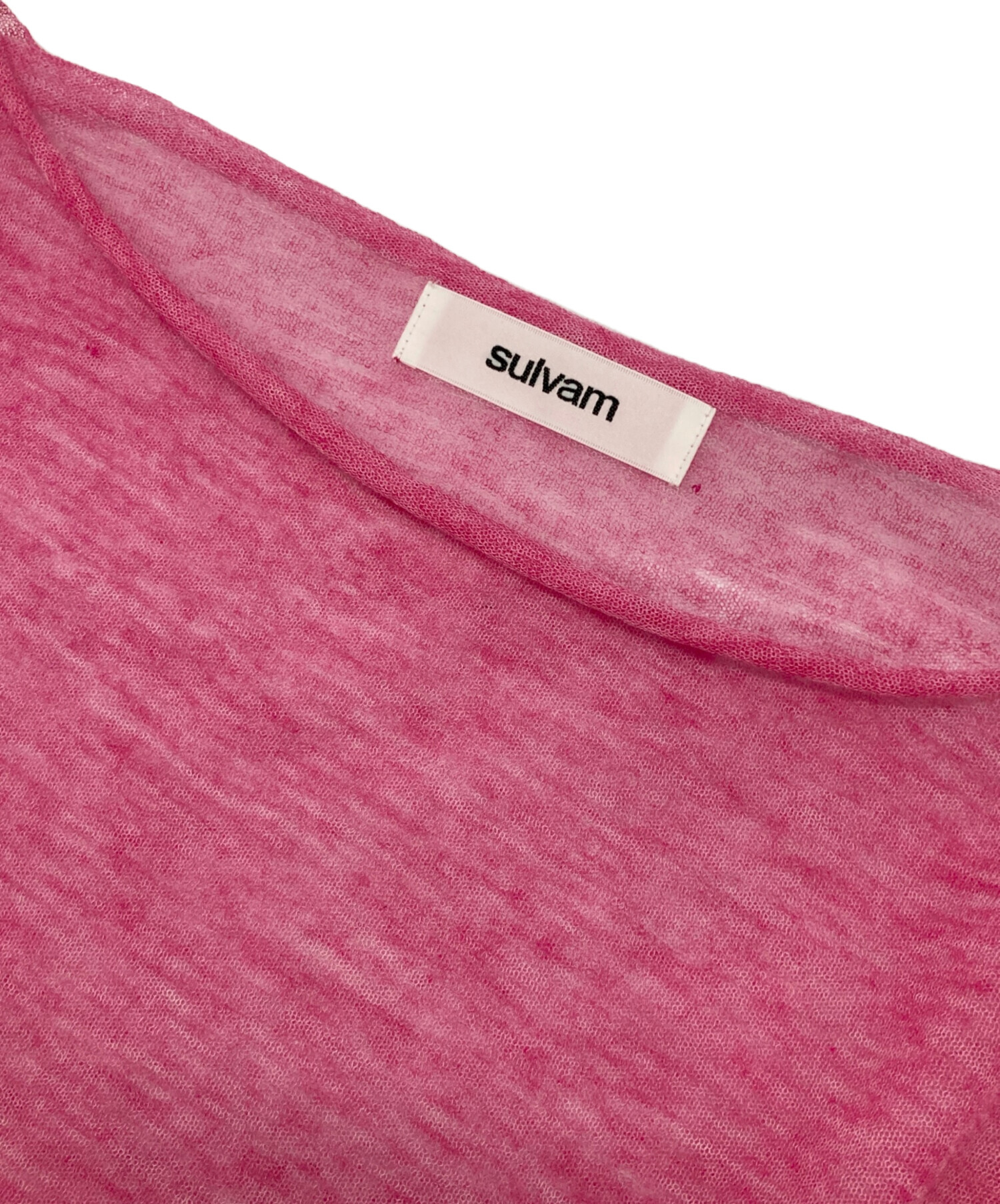 値下げ中❗️25SS】<sulvam>アシンメトリーシースルーニット sulvam｜【25SS】<sulvam>アシンメトリーシースルーニット