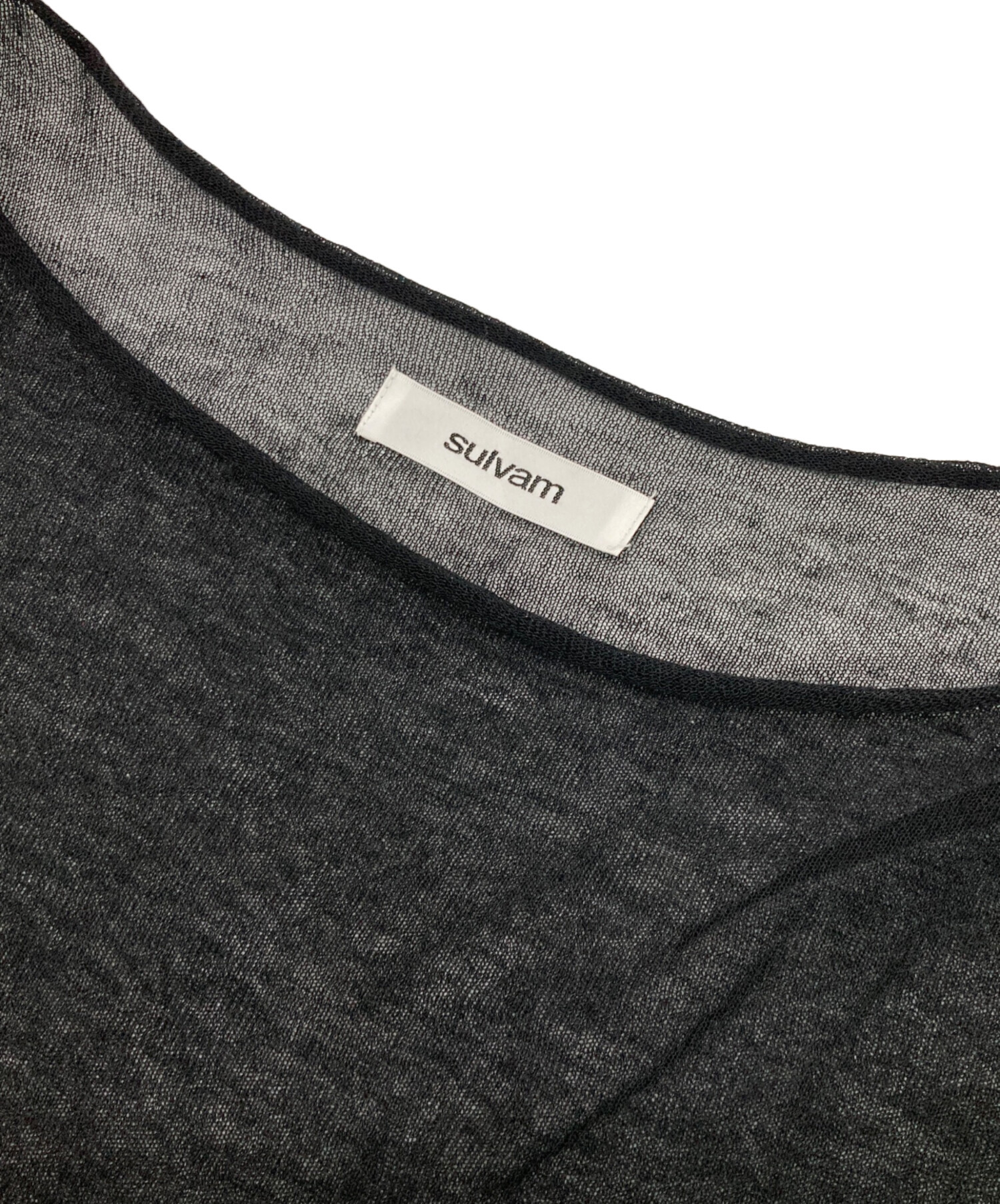 値下げ中❗️25SS】<sulvam>アシンメトリーシースルーニット 値下げ中❗️25SS】<sulvam>アシンメトリーシースルーニット