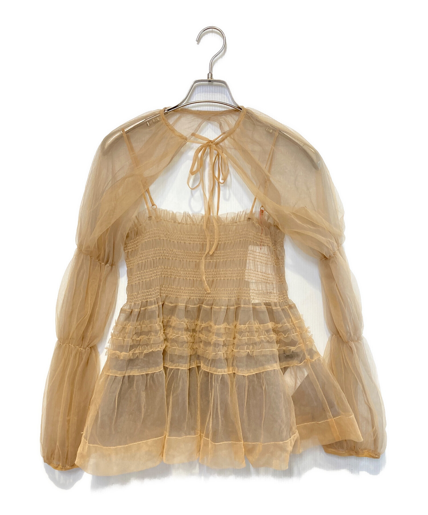 中古・古着通販】MAISON SPECIAL (メゾンスペシャル) Tulle Camisole 