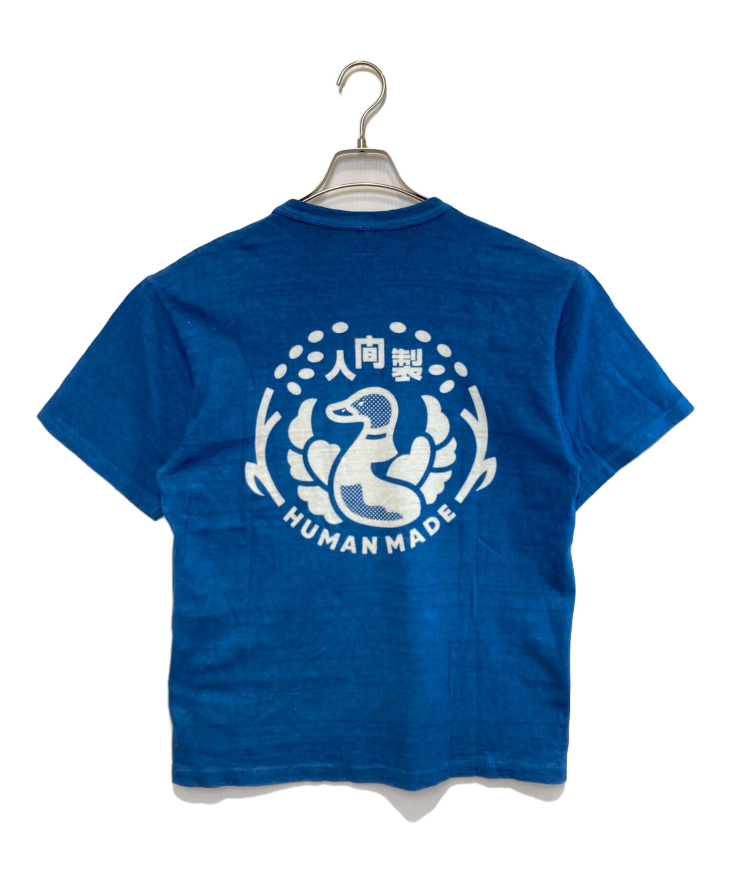 中古HUMAN MADE INDIGO 人間製ポケットT 2XL graphic 中古・古着通販】HUMAN MADE (ヒューマンメイド) INDIGO POCKET T
