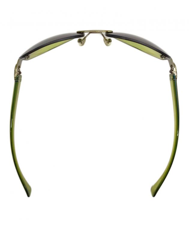 中古・古着通販】CHANEL (シャネル) リムレスサングラス グリーン