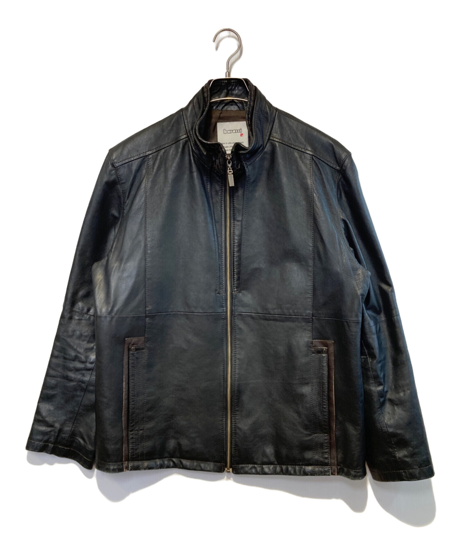 中古・古着通販】Barassi (バラシ) ［古着］レザージャケット ブラック 