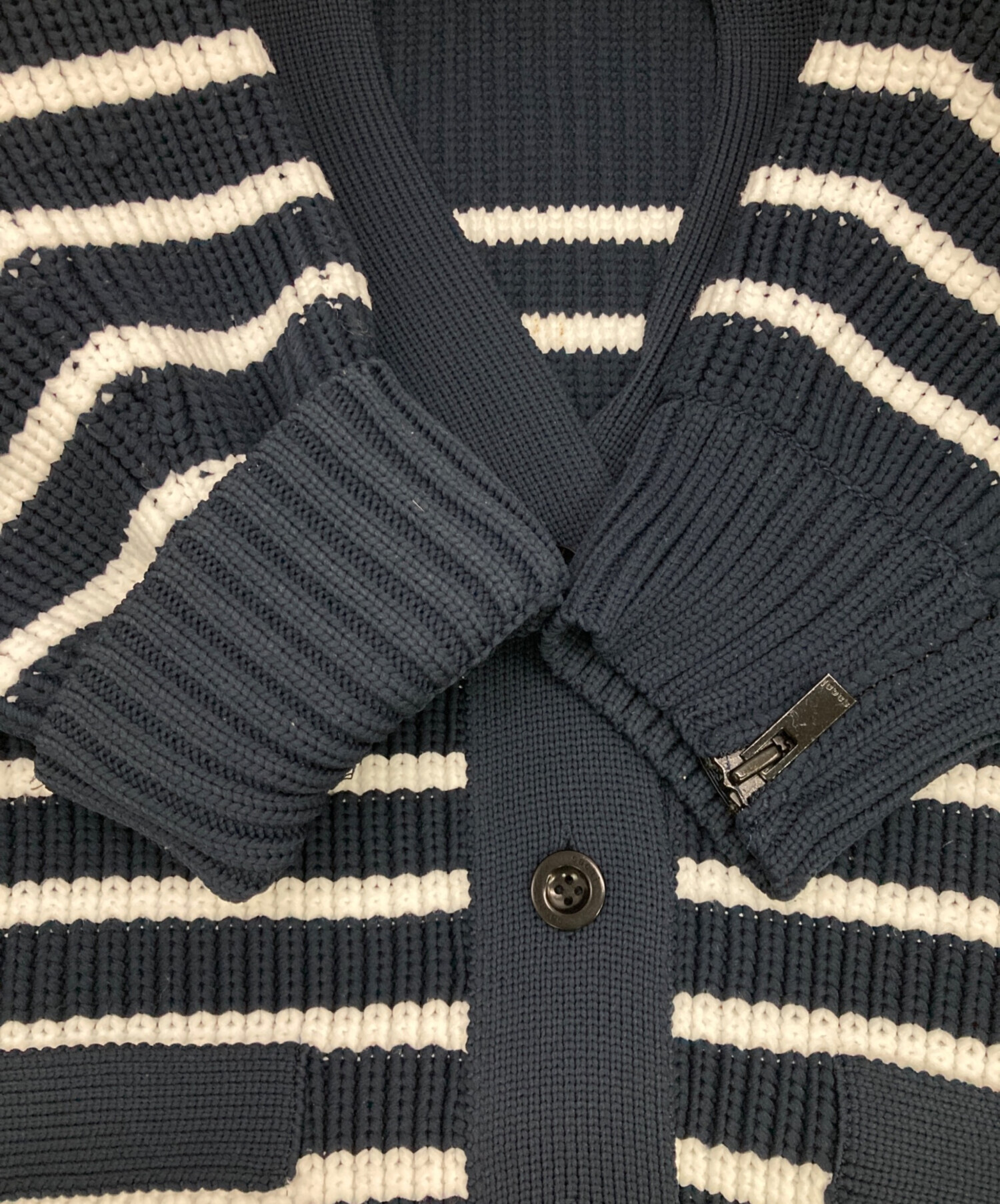 中古・古着通販】sacai (サカイ) クロップドボーダーカーディガン