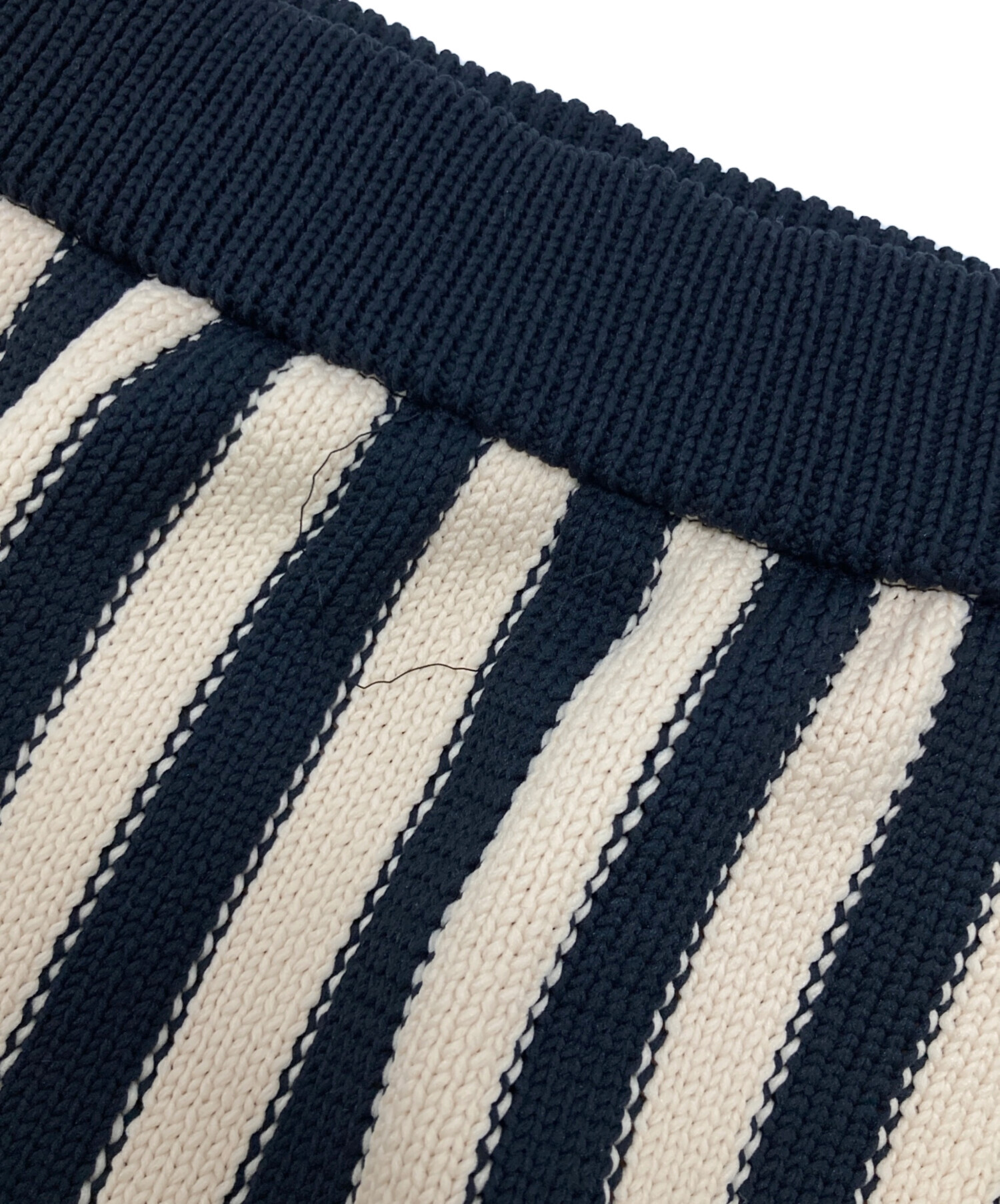 中古・古着通販】LEINWANDE (ラインヴァンド) Braids Stripe Knitted