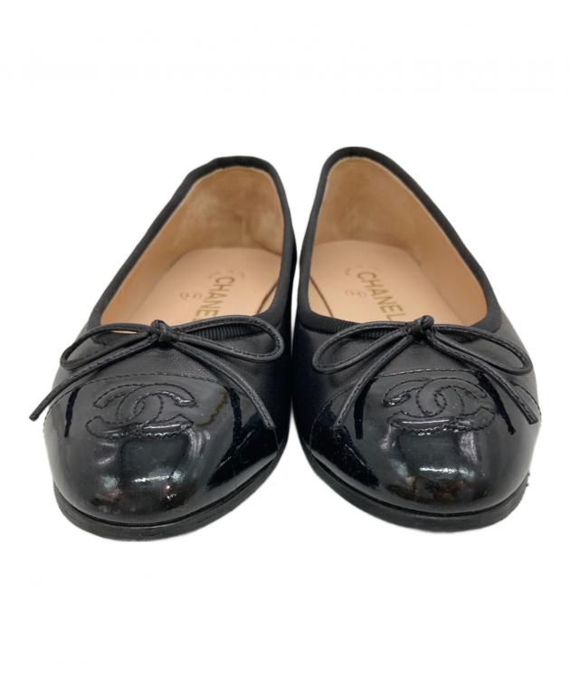 値下げ　CHANEL　シャネル　　バレリーナ　パンプス 中古・古着通販】CHANEL (シャネル) バレリーナ ヒールパンプス