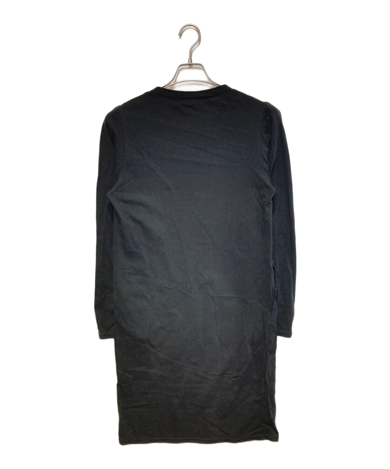 中古・古着通販】LIMI feu (リミフゥ) カットソーワンピース ブラック