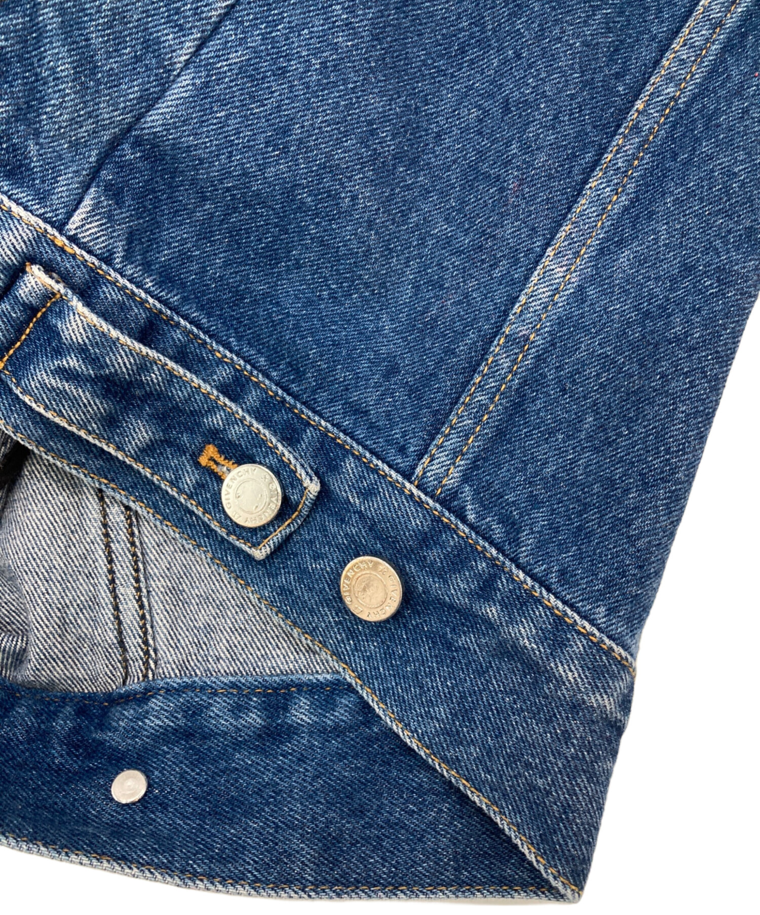 GIVENCHY vintage加工 デニムジャケット/トラッカー/XS/正規品 中古・古着通販】GIVENCHY (ジバンシィ) バックロゴトラッカー