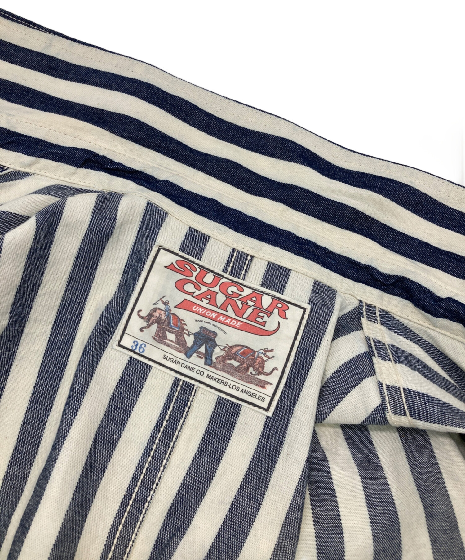 中古・古着通販】SUGAR CANE (シュガーケーン) インディゴ ストライプ