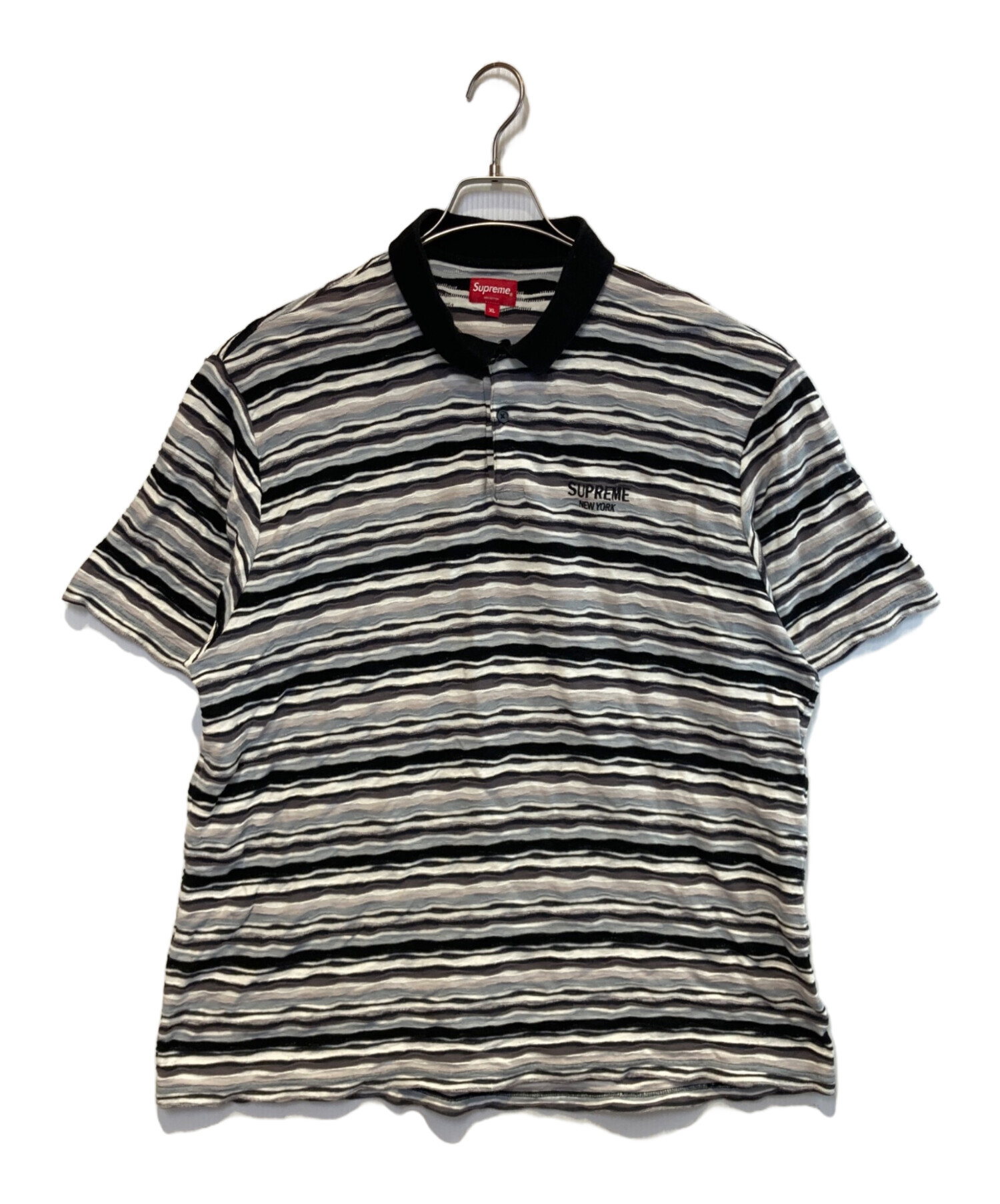 中古・古着通販】SUPREME (シュプリーム) Textured Stripe Polo 