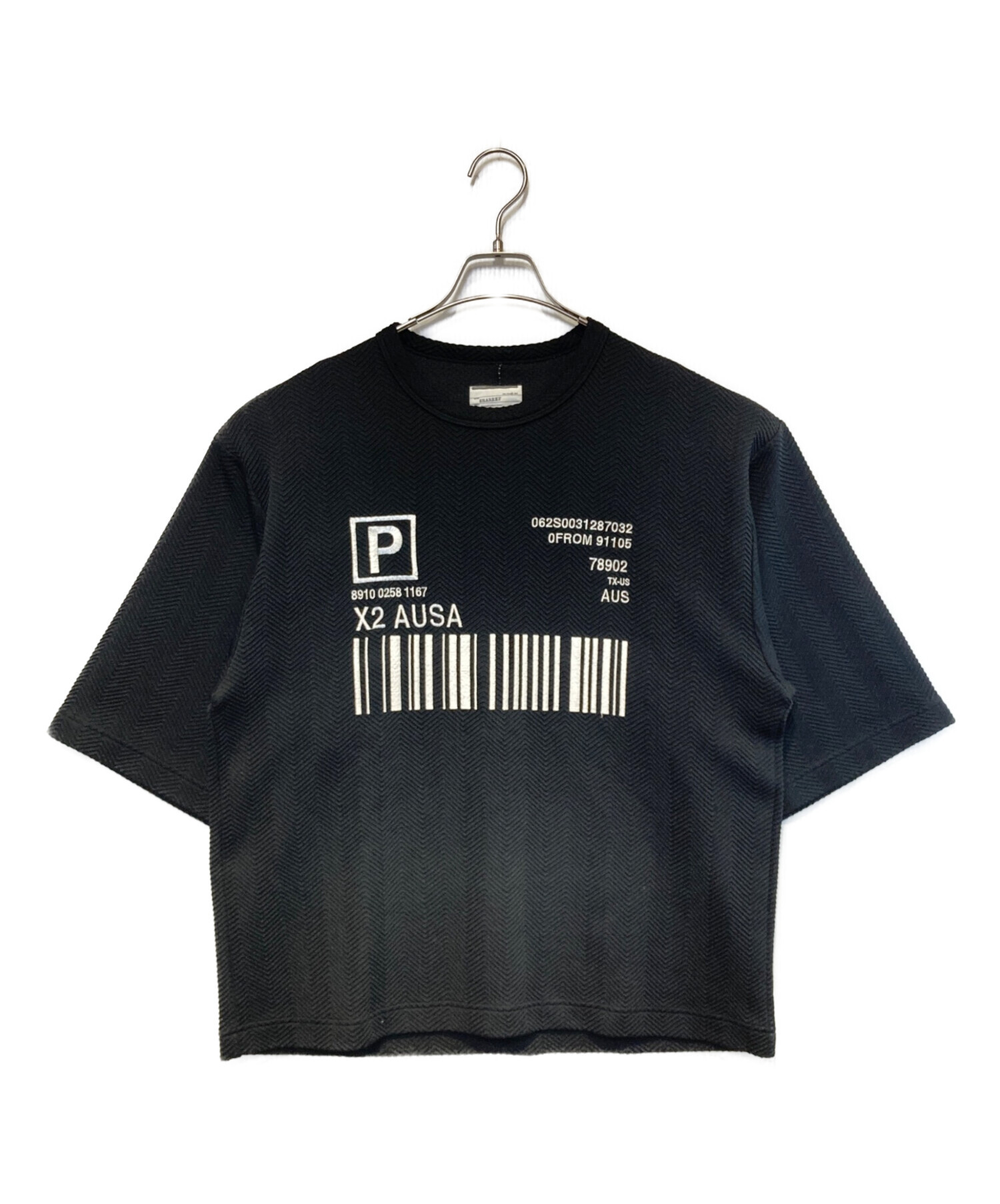 中古・古着通販】SHAREEF (シャリーフ) 刺繍S/Sカットソー ブラック 