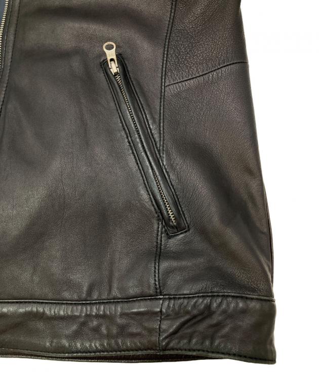 コメント確認願います⭐️H ビューティーアンドユース ラムレザー ライダーショート ラムレザー ショート ステンカラー ブルゾン（ライダースジャケット