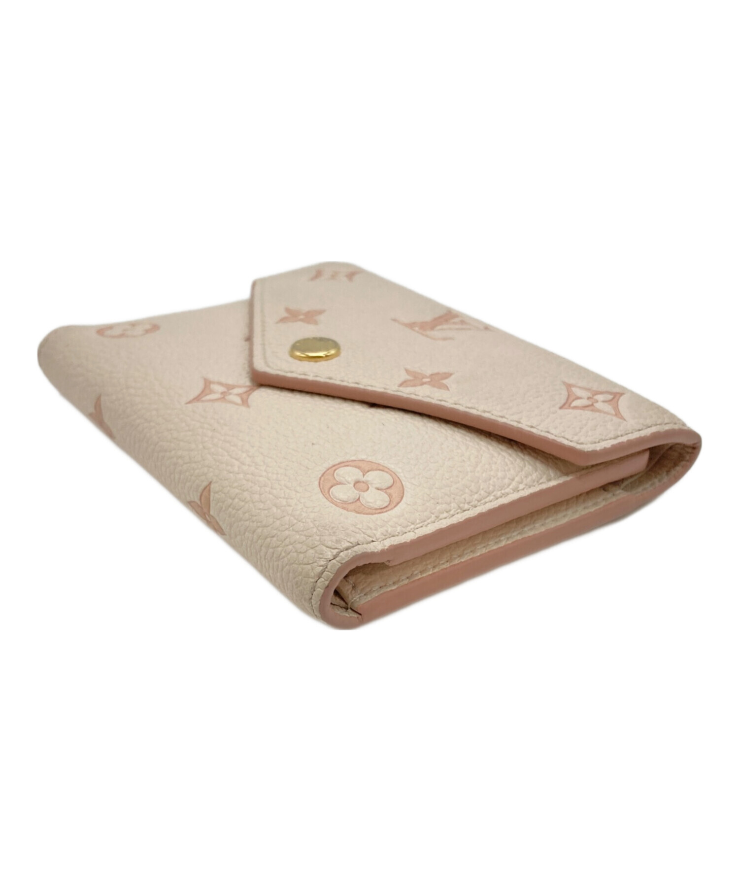 LOUIS VUITTON ルイヴィトン 財布・ケース  ベージュ 【古着】【中古】【送料無料】 中古・古着通販】LOUIS VUITTON (ルイ ヴィトン) 2つ折り財布 ベージュ