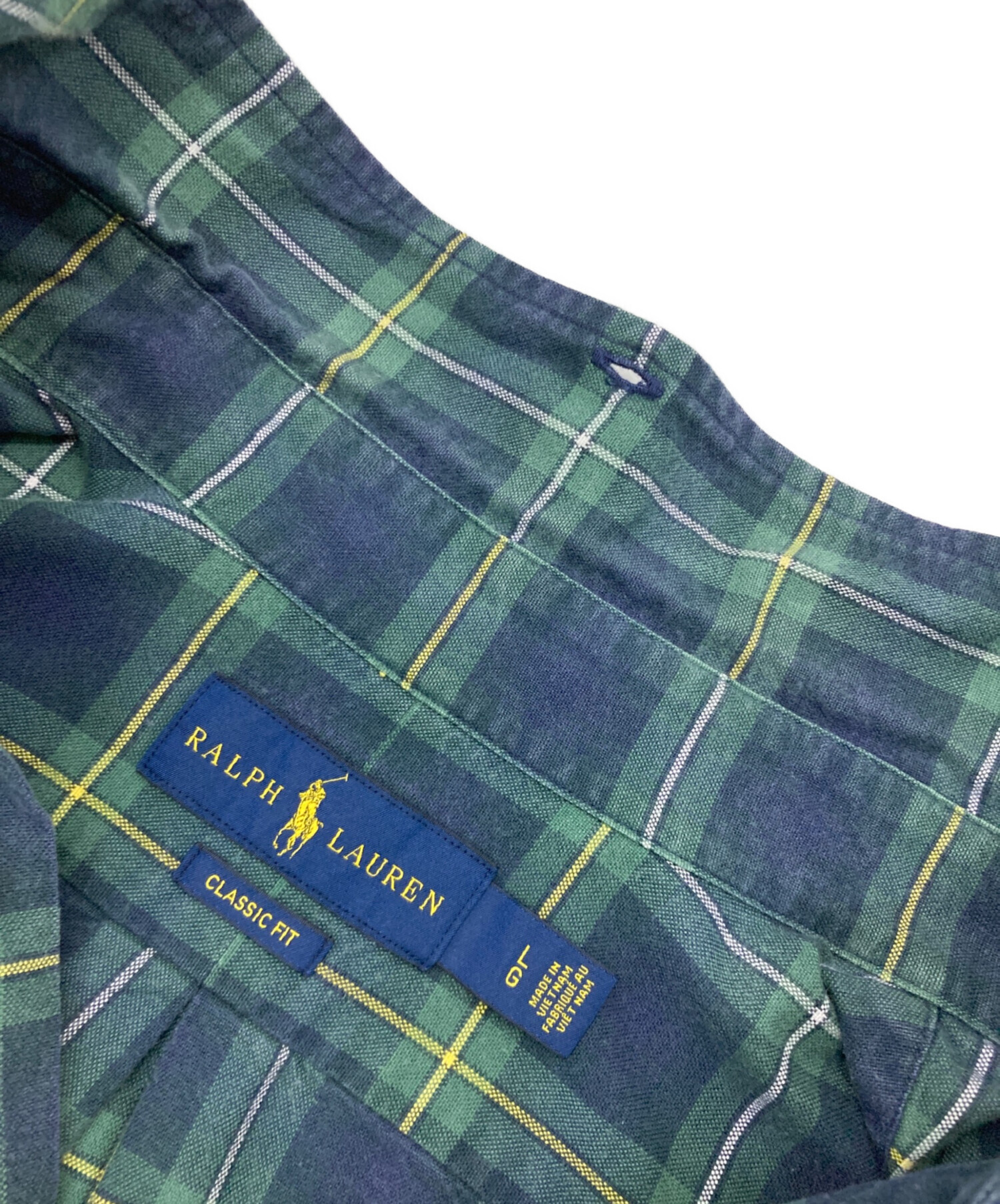 中古・古着通販】RALPH LAUREN (ラルフローレン) チェックBDシャツ 