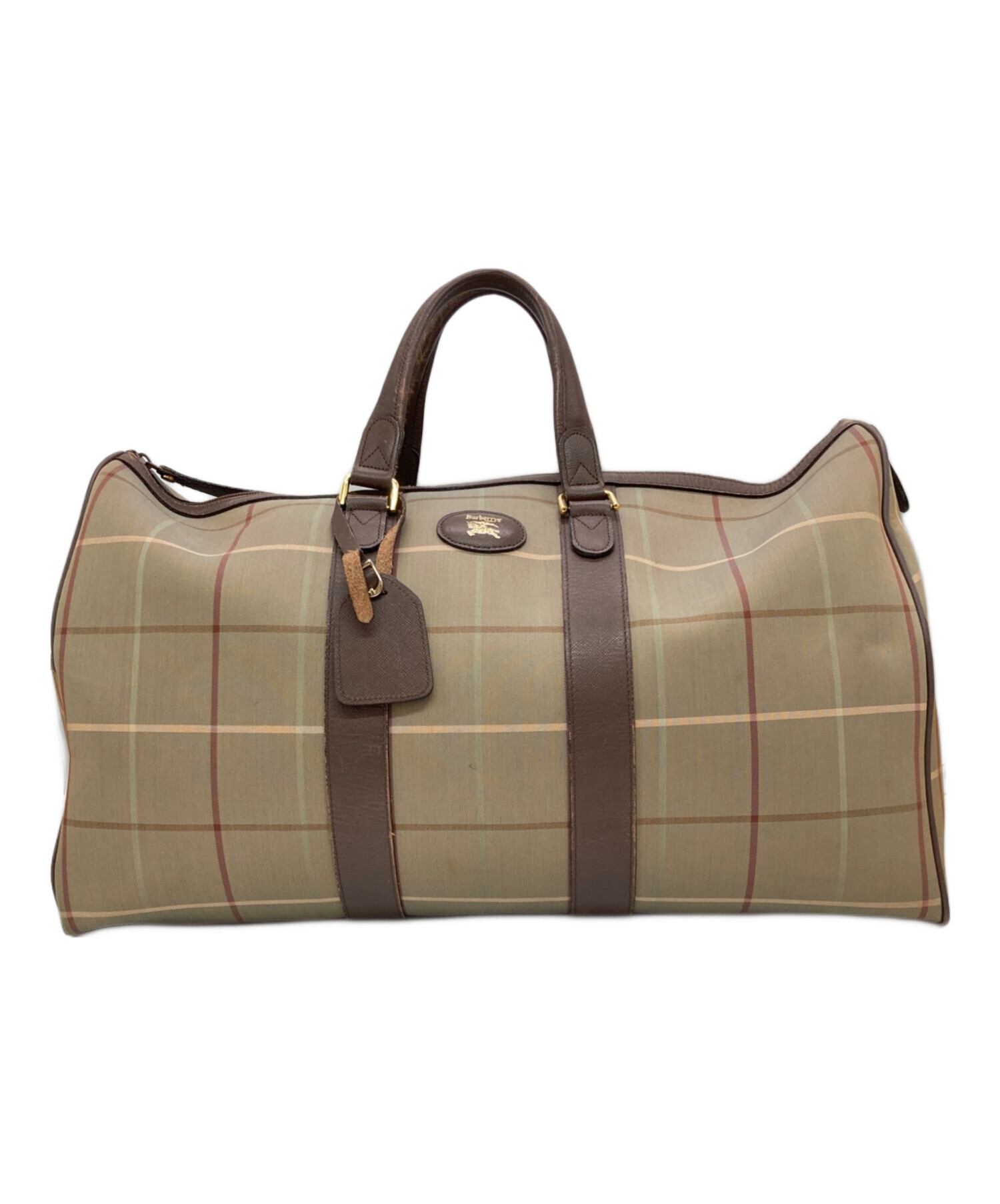 中古・古着通販】BURBERRY (バーバリー) ボストンバッグ ブラウン