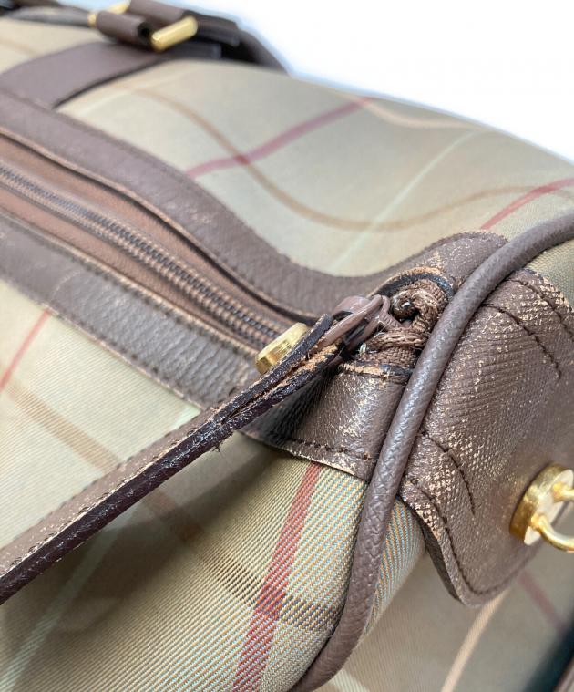 中古・古着通販】BURBERRY (バーバリー) ボストンバッグ ブラウン
