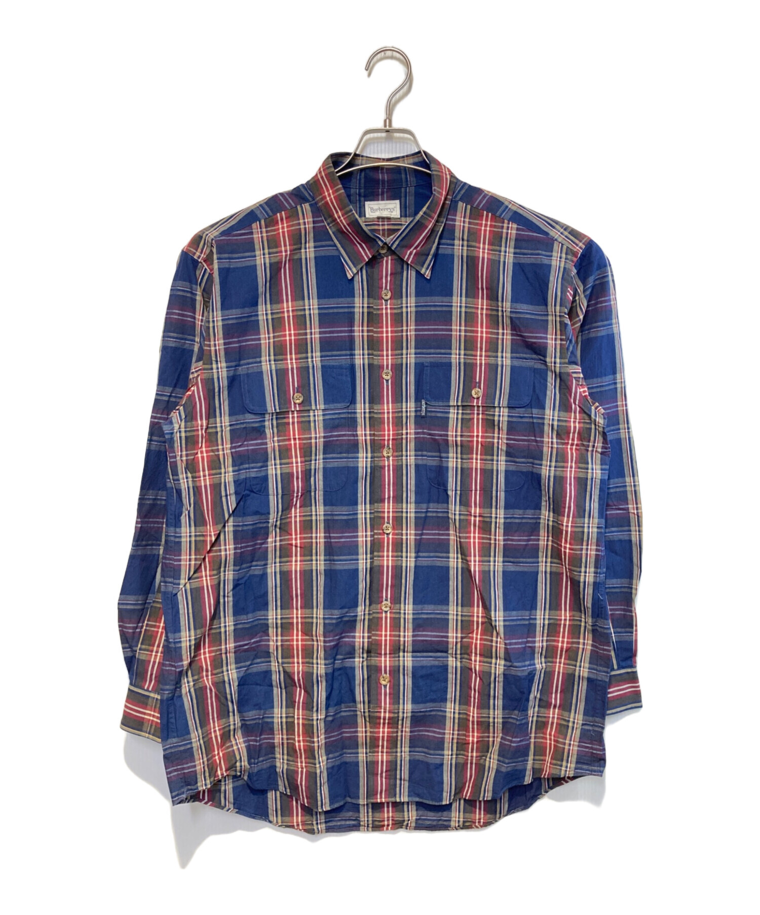 Burberry】バーバリー ワイシャツ チェック柄 チェックシャツ 長袖