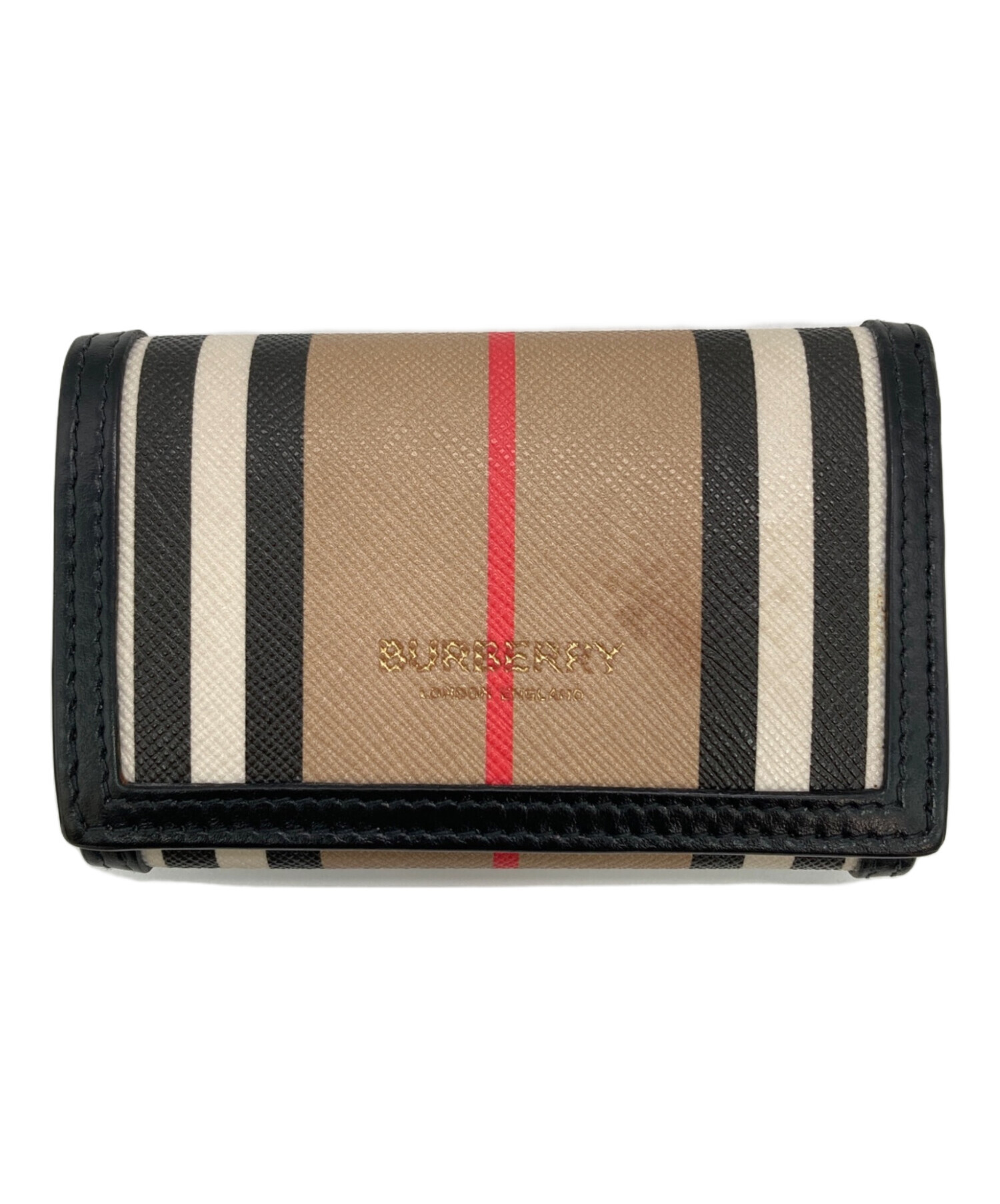 中古・古着通販】BURBERRY (バーバリー) 3つ折り財布 ブラウン