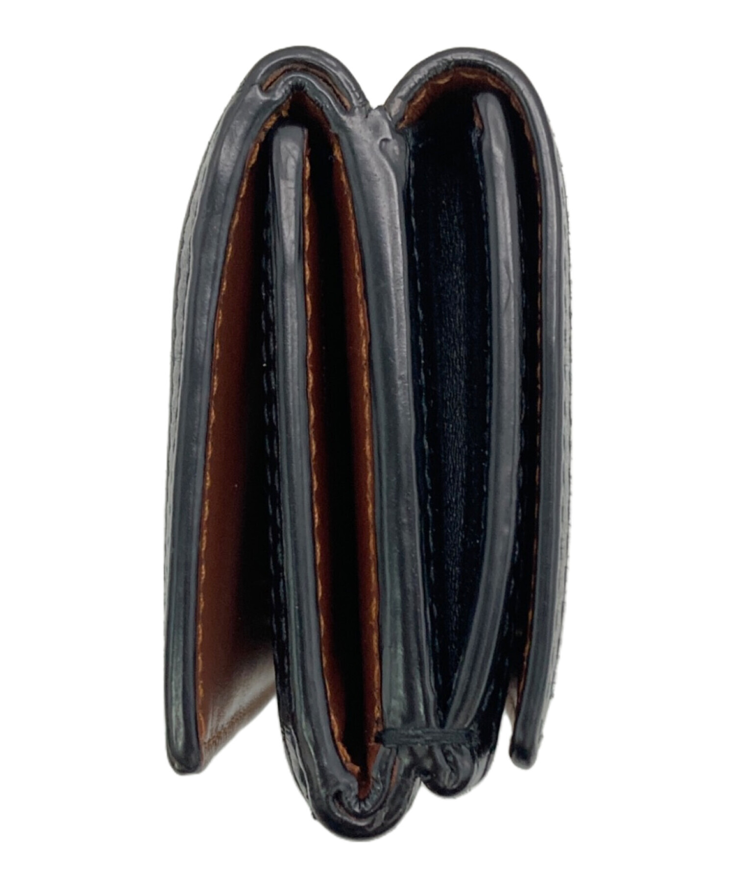 未使用品 バーバリー 折り財布 ホースロゴ キャンバス×レザー ブラウン 中古・古着通販】BURBERRY (バーバリー) 3つ折り財布 ブラウン