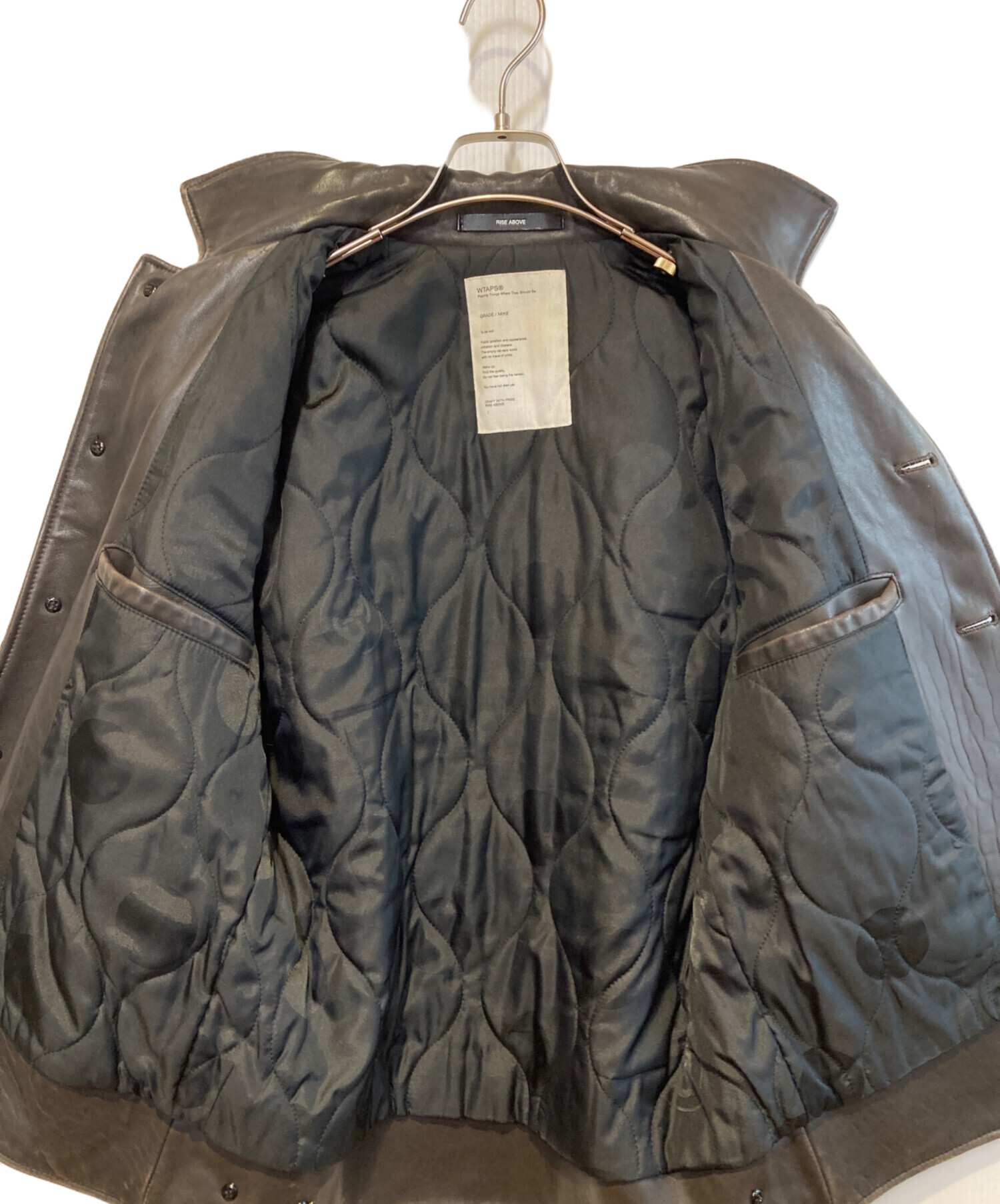 中古・古着通販】WTAPS (ダブルタップス) DAS BOOTレザージャケット