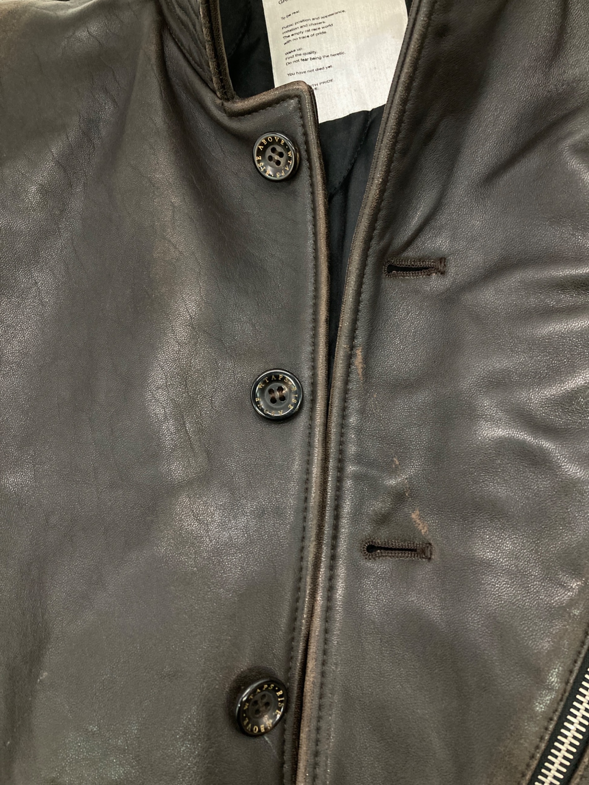 中古・古着通販】WTAPS (ダブルタップス) DAS BOOTレザージャケット