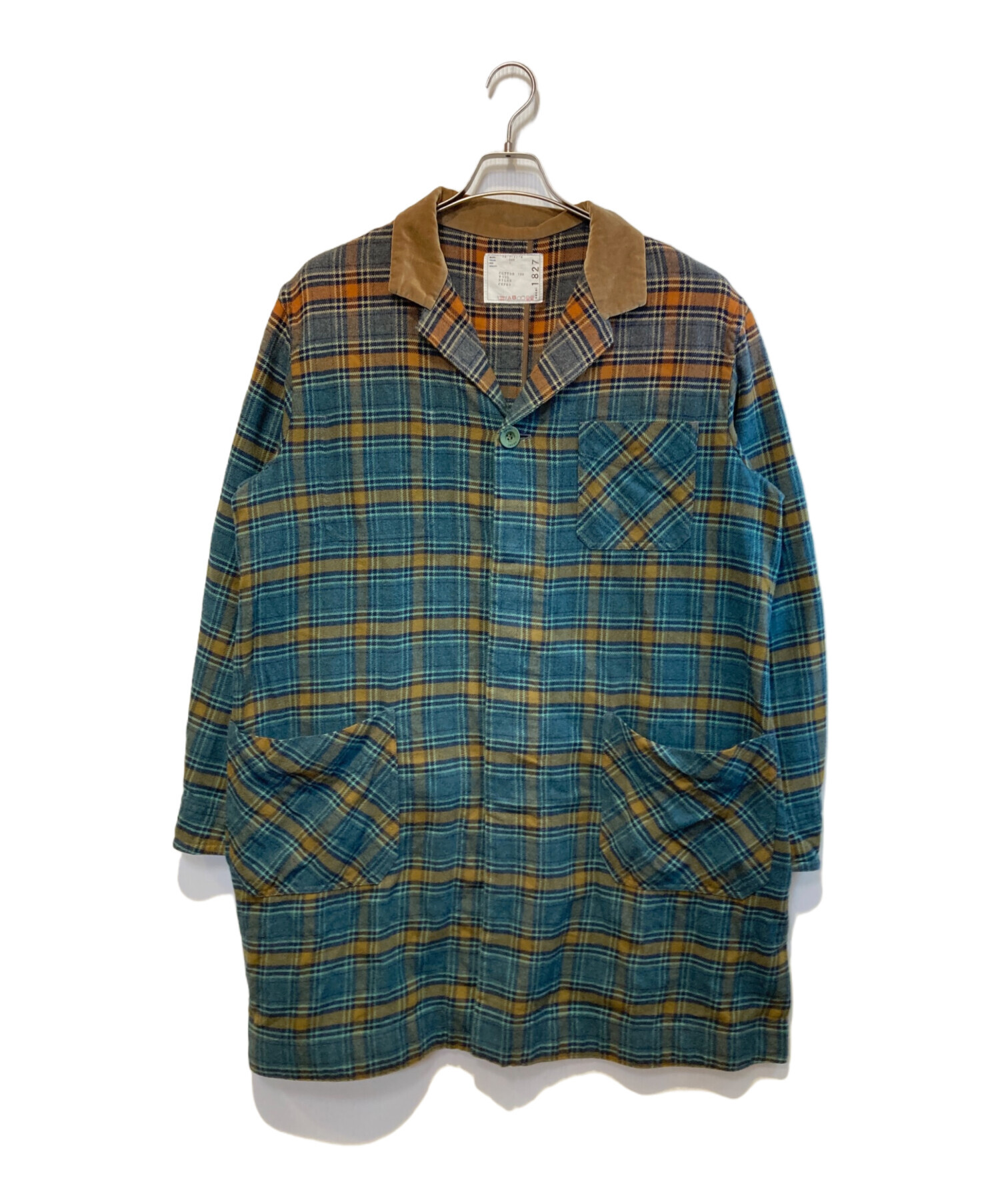 中古・古着通販】sacai (サカイ) グラデーションチェックシャツコート
