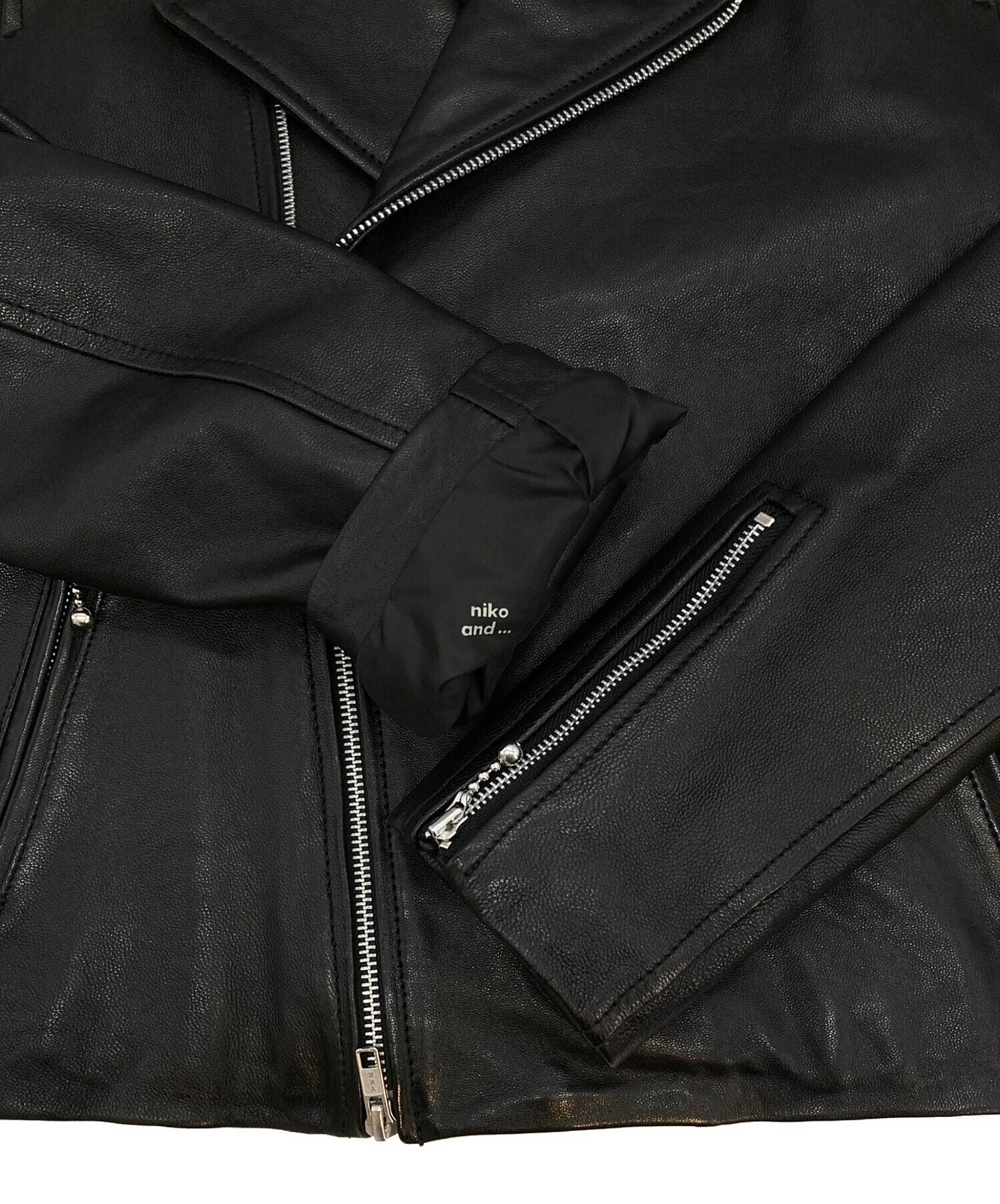 中古・古着通販】niko and (ニコアンド) ダブルライダースジャケット