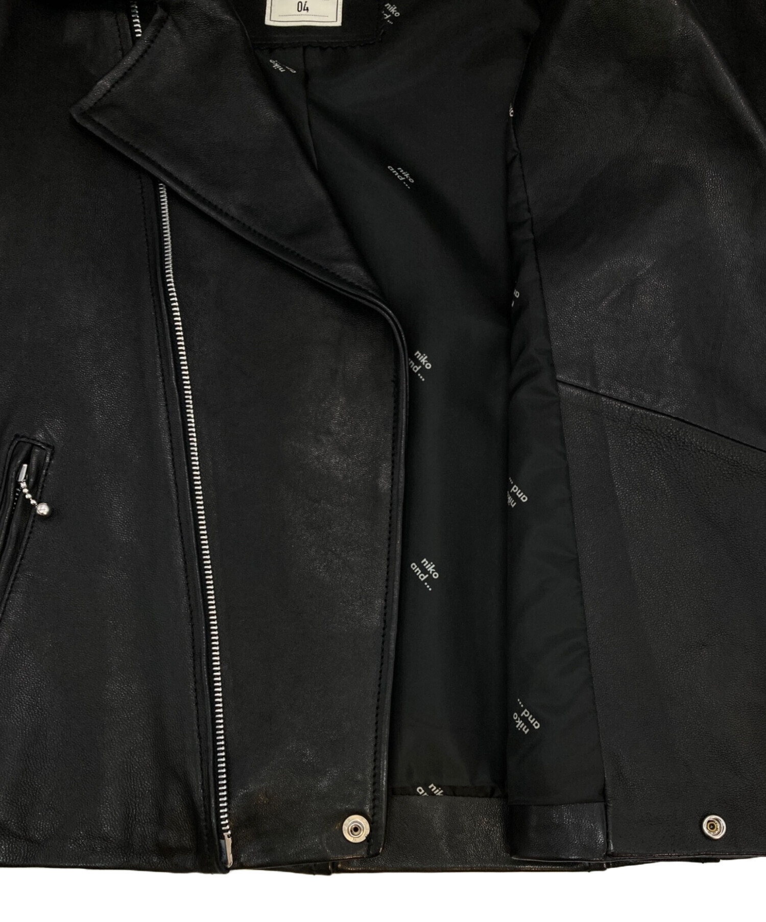 中古・古着通販】niko and (ニコアンド) ダブルライダースジャケット